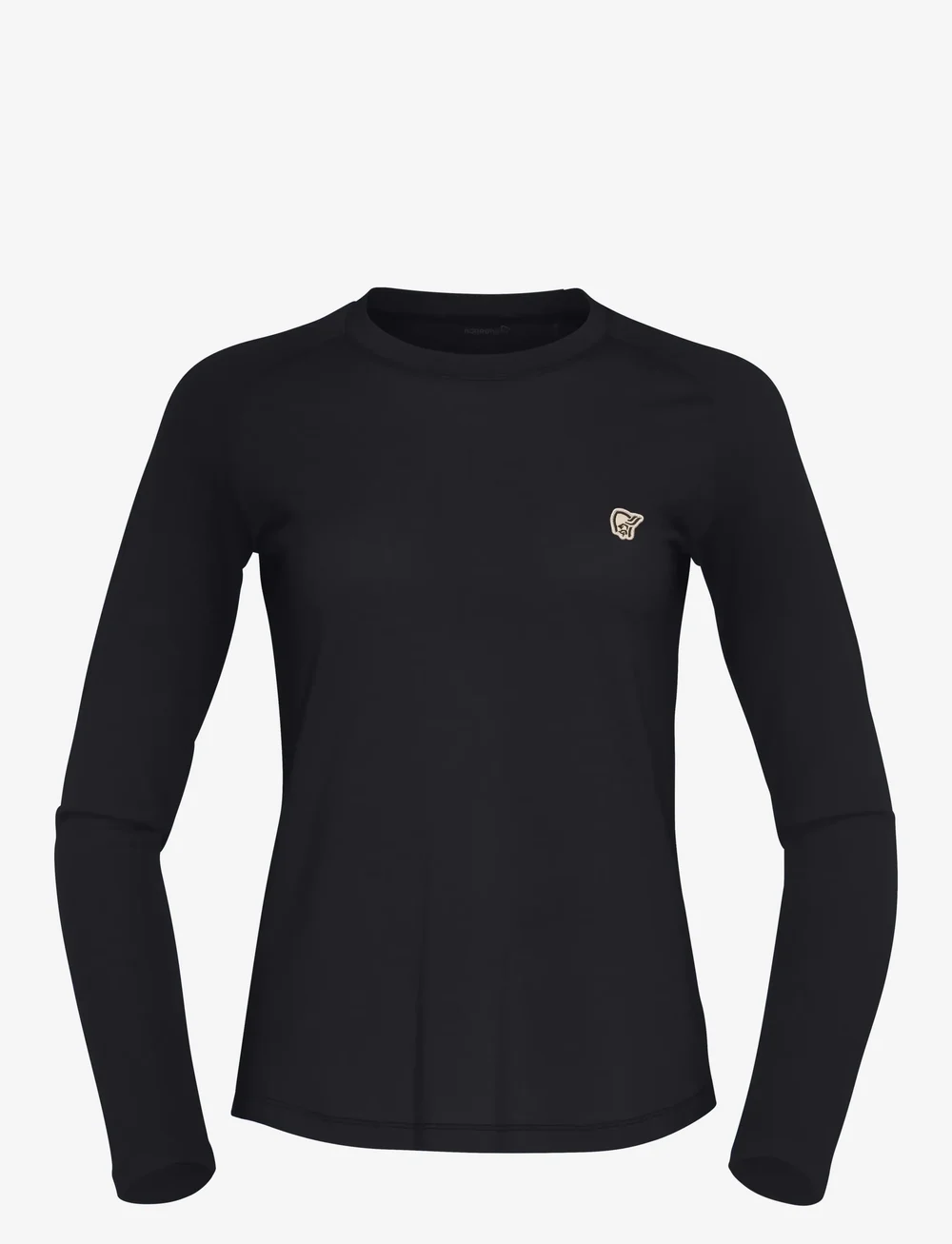 Norrøna - femund pureUll Long Sleeve W's - topi un t-krekli - caviar black - 1