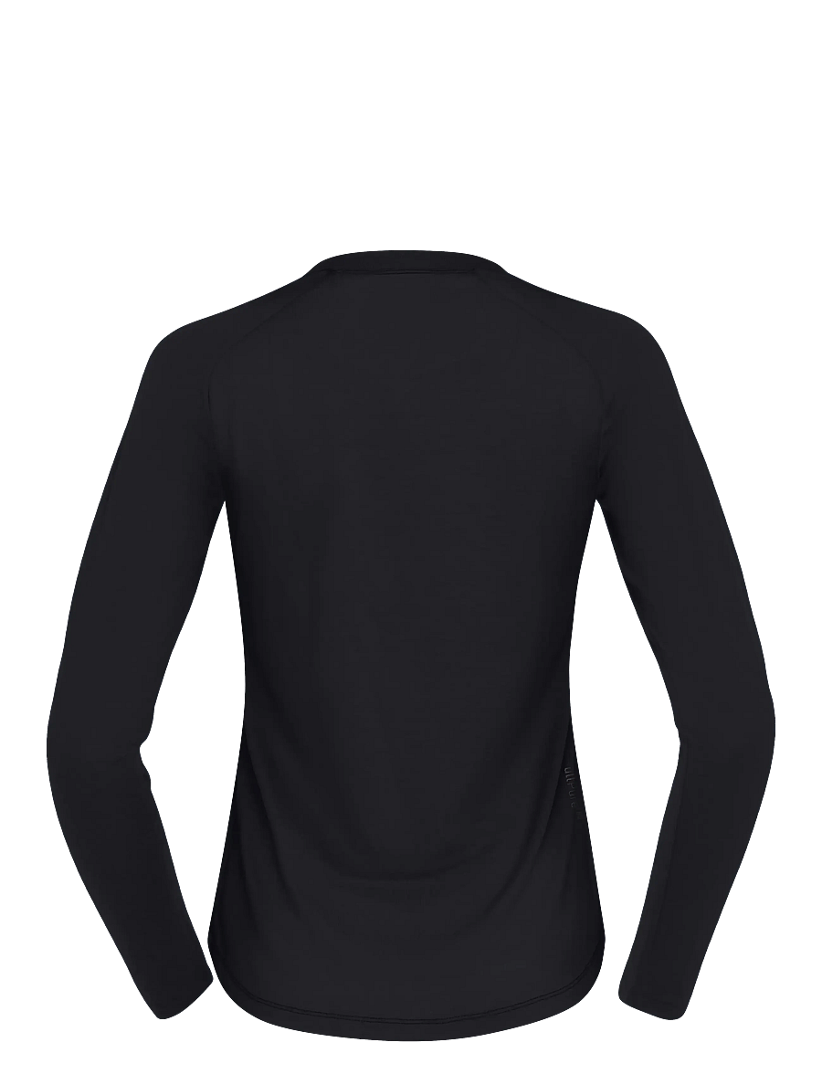Norrøna - femund pureUll Long Sleeve W's - termo apatiniai - caviar black - 2