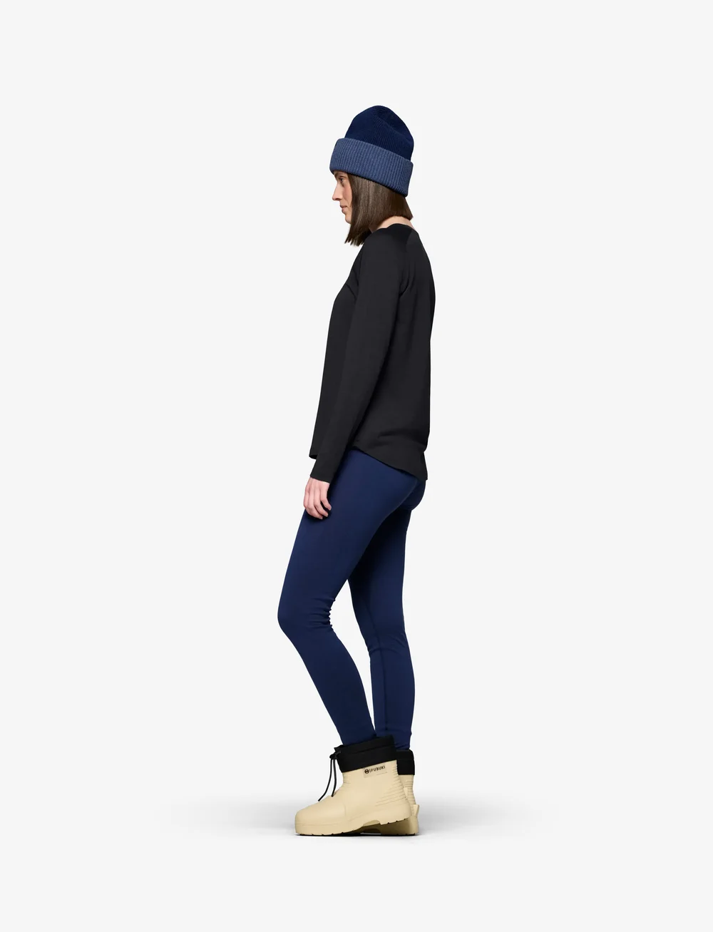 Norrøna - femund pureUll Long Sleeve W's - topi un t-krekli - caviar black - 4