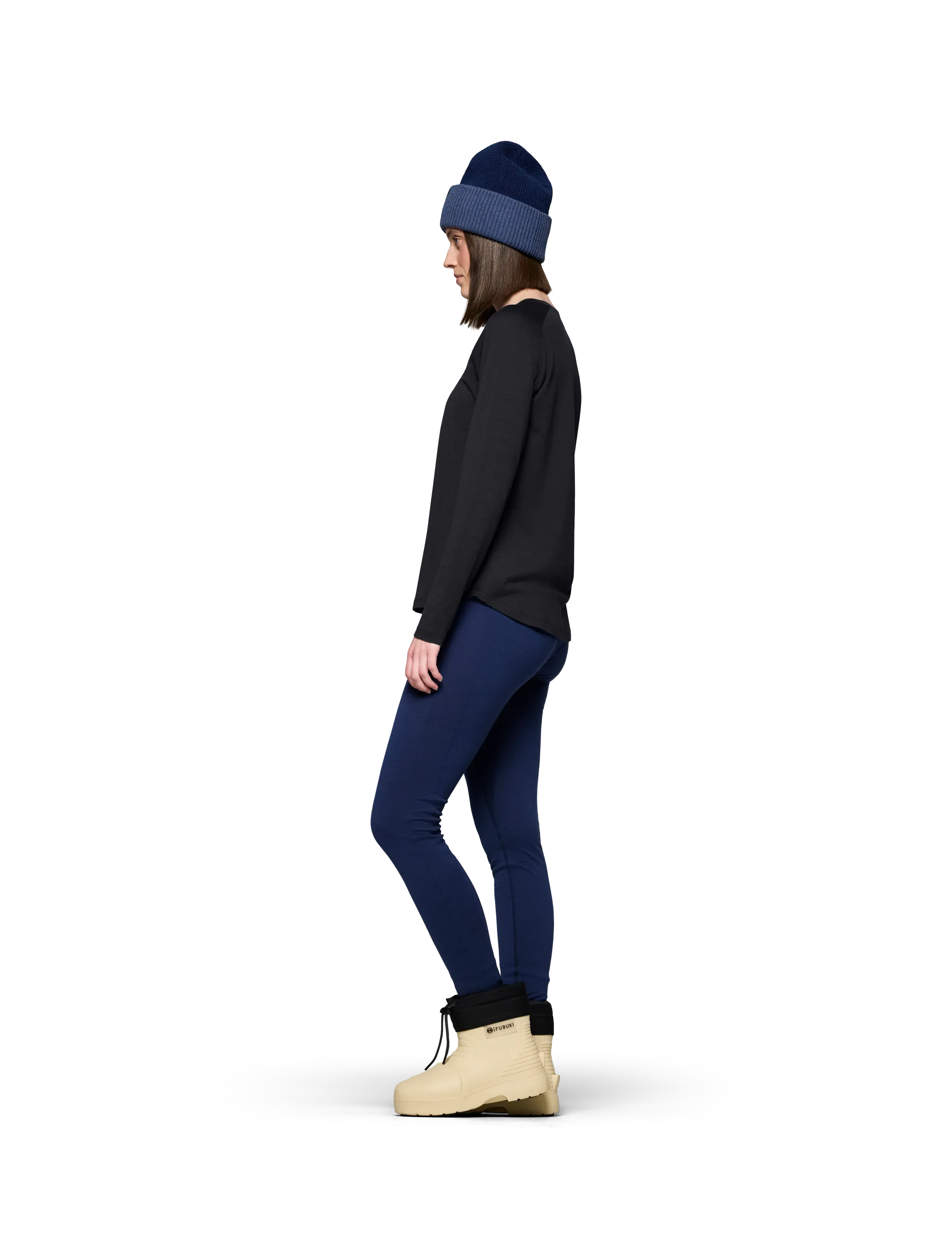 Norrøna - femund pureUll Long Sleeve W's - langærmede t-shirts - caviar black - 4