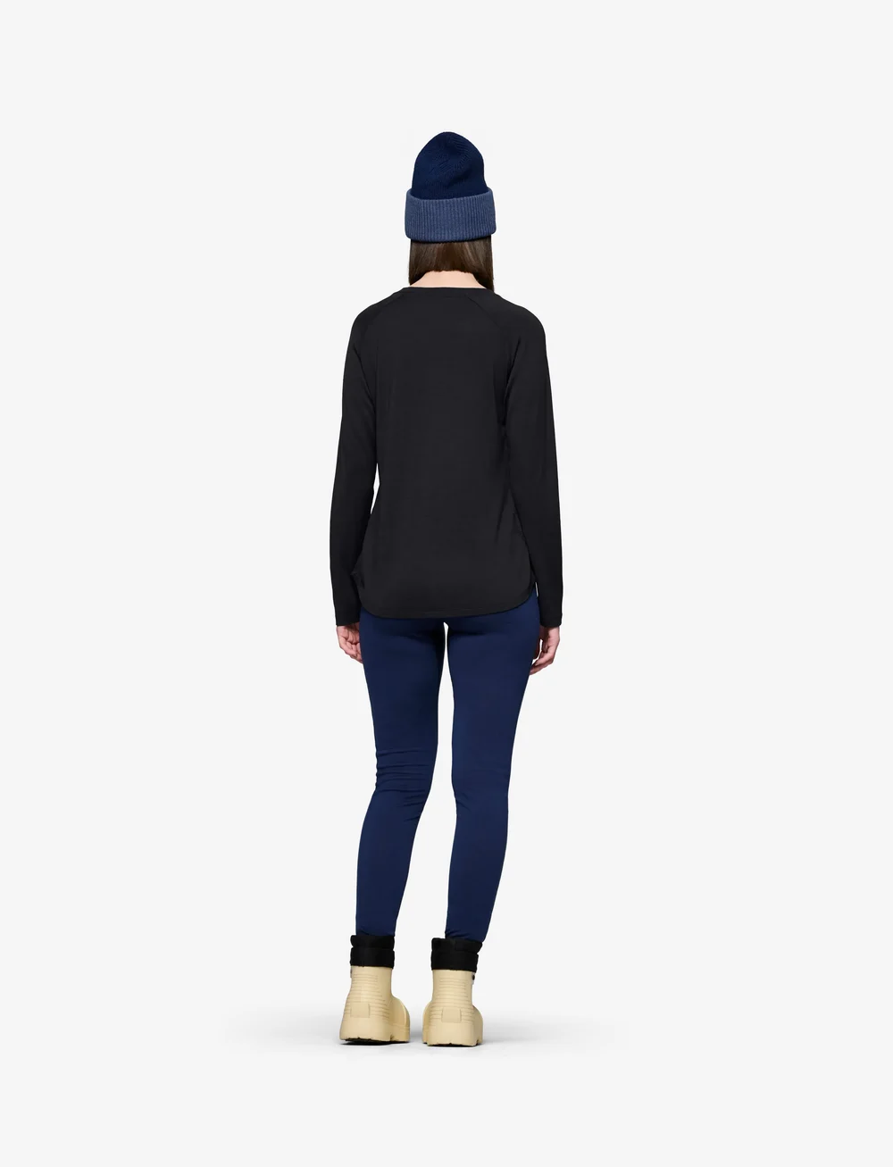 Norrøna - femund pureUll Long Sleeve W's - topi un t-krekli - caviar black - 5