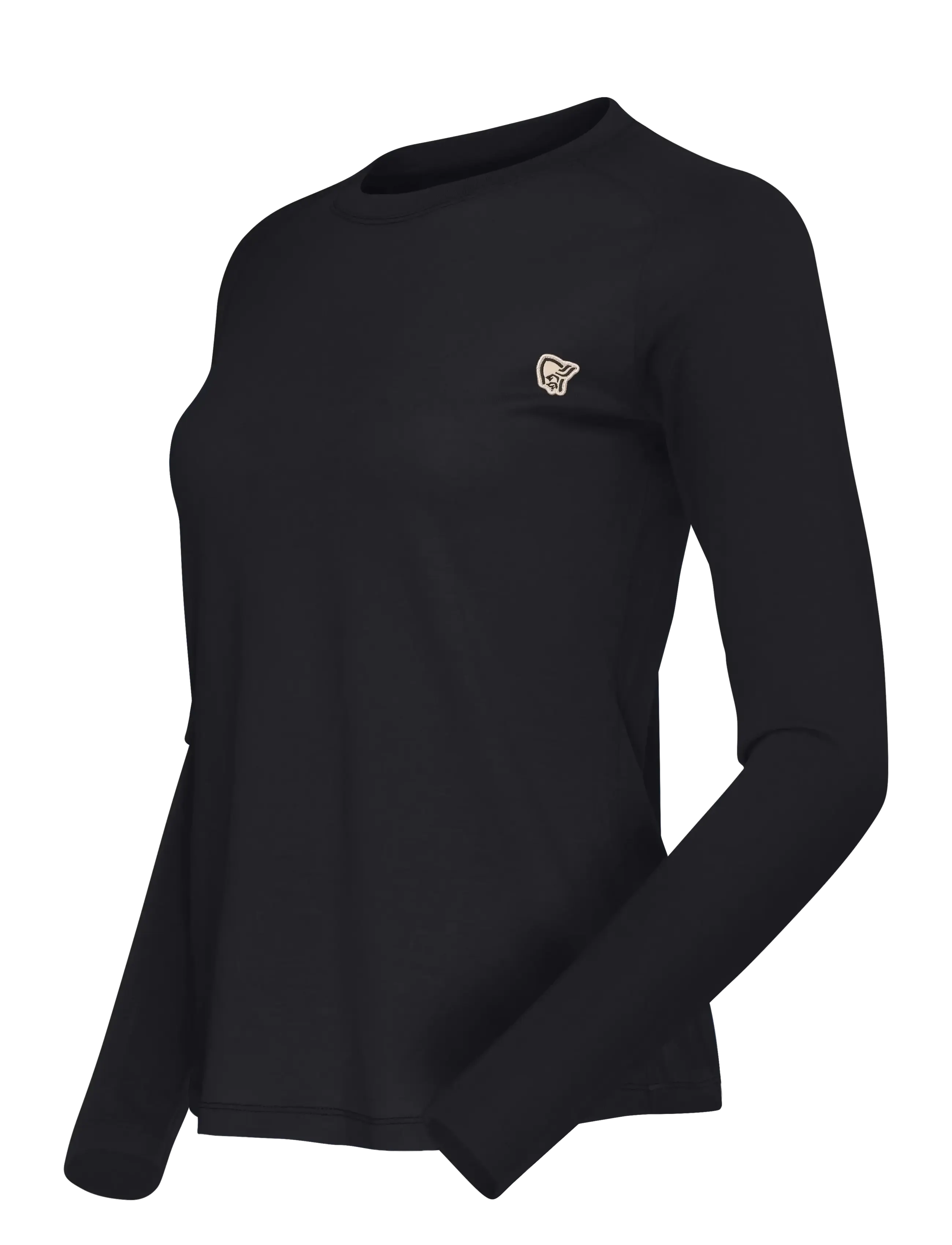 Norrøna - femund pureUll Long Sleeve W's - langærmede t-shirts - caviar black - 3