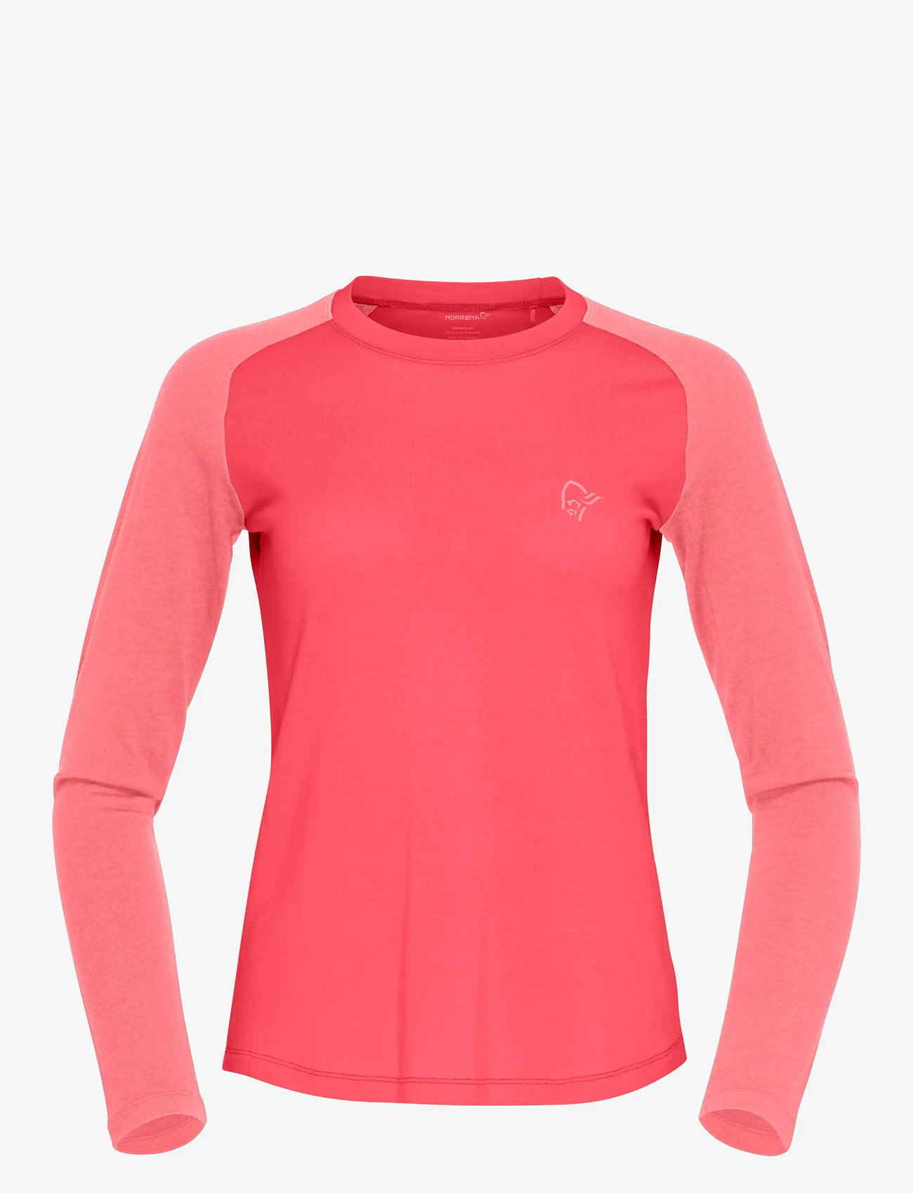 Norrøna - femund pureUll Long Sleeve W's - alussärgid ja t-särgid - watermelon - 1