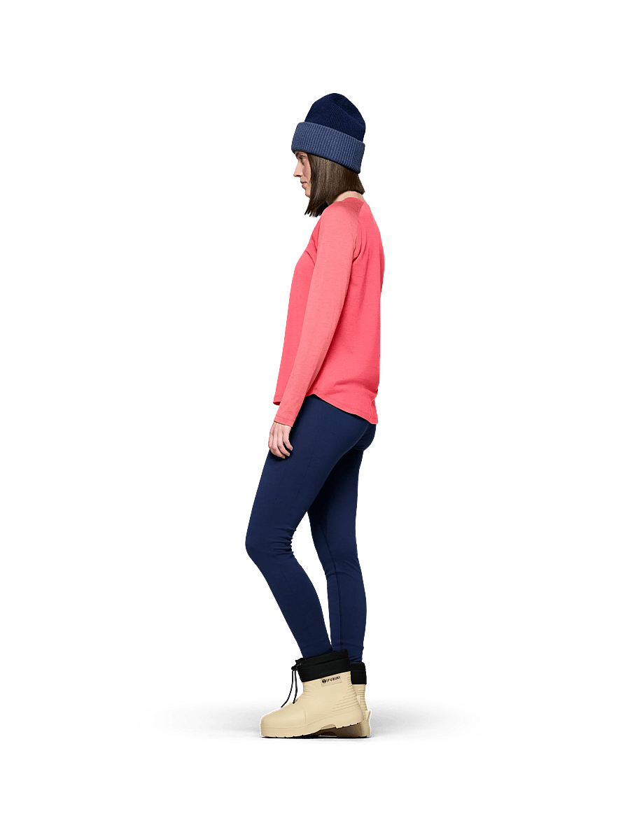 Norrøna - femund pureUll Long Sleeve W's - termo apatiniai - watermelon - 4