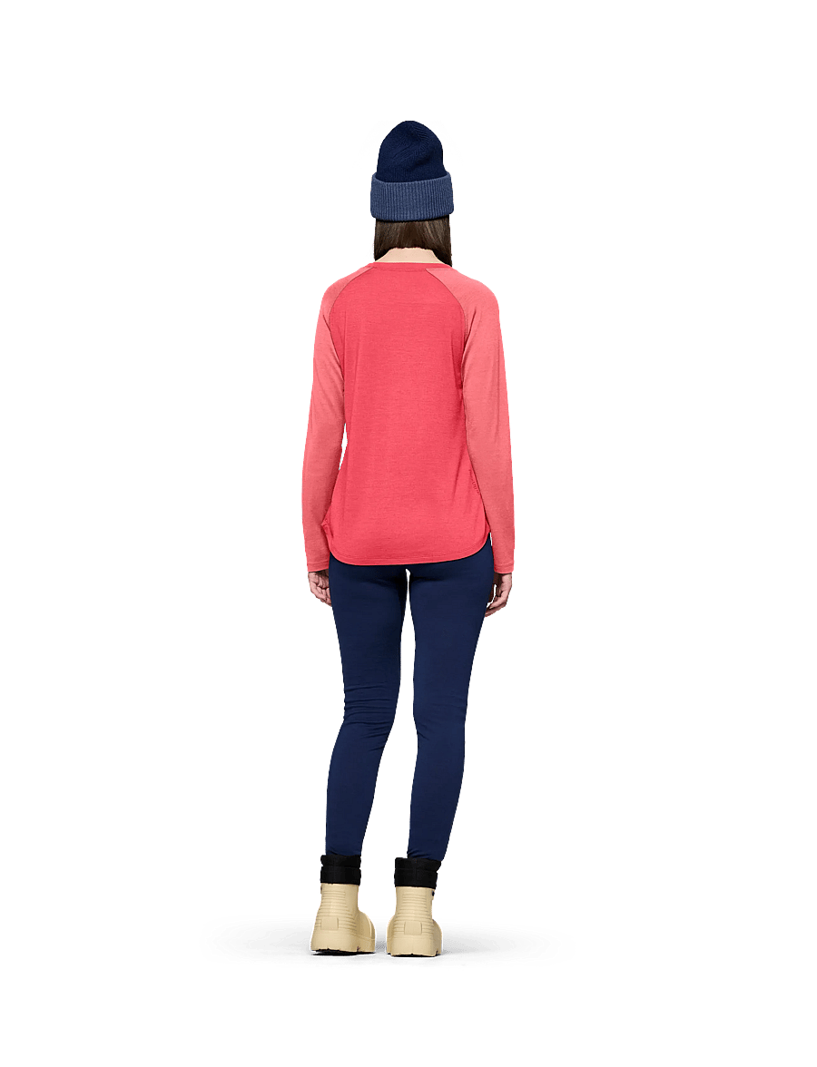 Norrøna - femund pureUll Long Sleeve W's - termo apatiniai - watermelon - 5