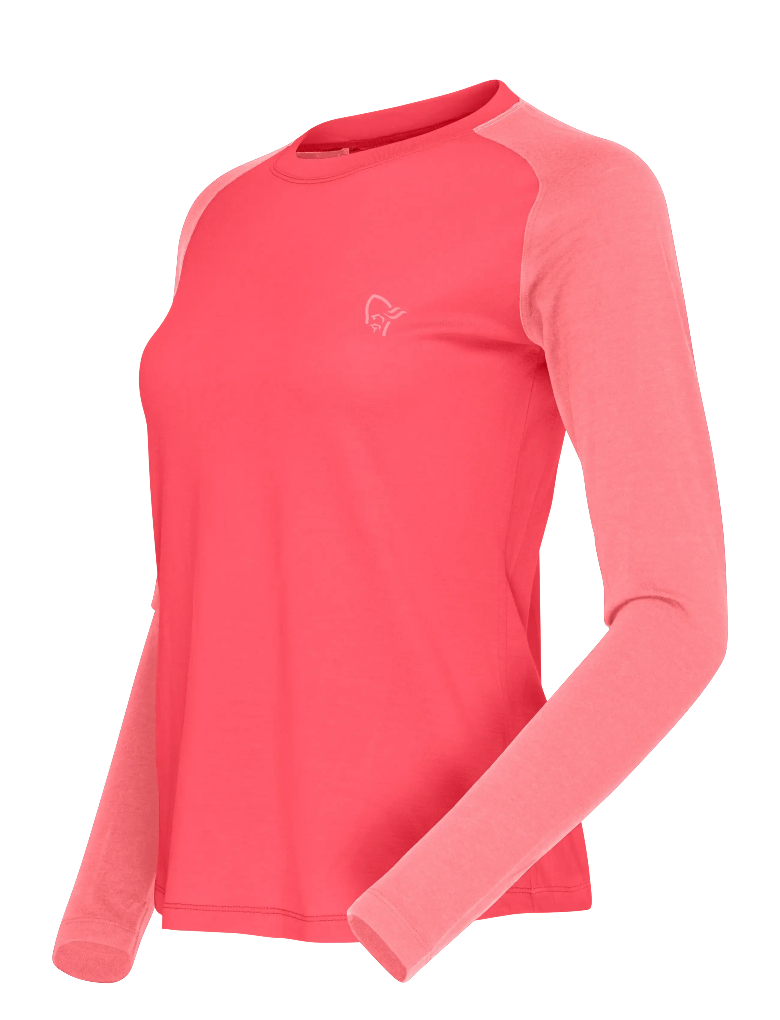 Norrøna - femund pureUll Long Sleeve W's - langarmshirts - watermelon - 3