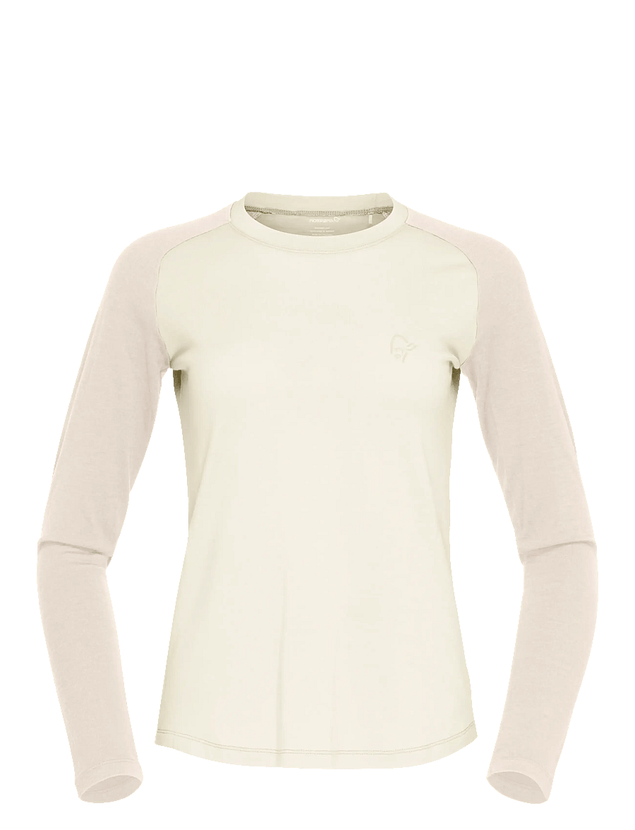 Norrøna - femund pureUll Long Sleeve W's - topi un t-krekli - whisper white - 1