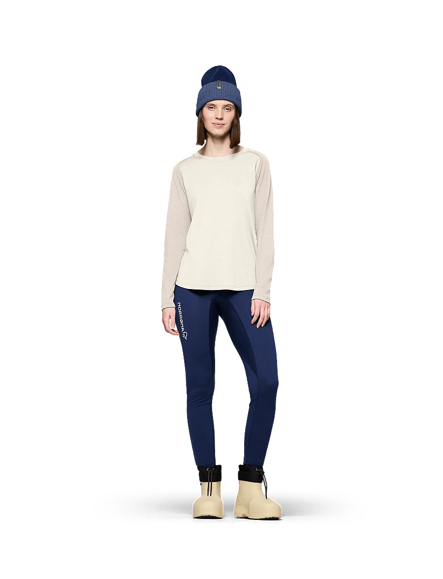 Norrøna - femund pureUll Long Sleeve W's - topi un t-krekli - whisper white - 0