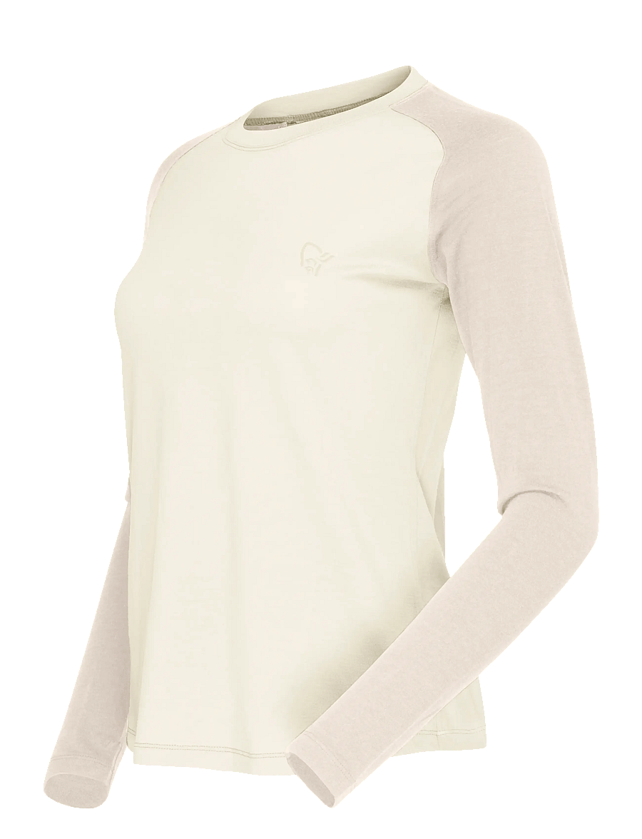 Norrøna - femund pureUll Long Sleeve W's - topi un t-krekli - whisper white - 3