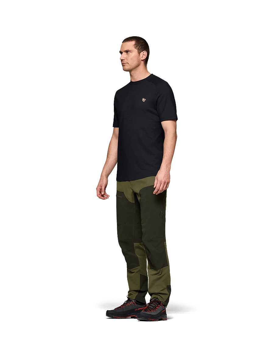 Norrøna - femund pureUll T-shirt M's - t-shirts - caviar black - 0