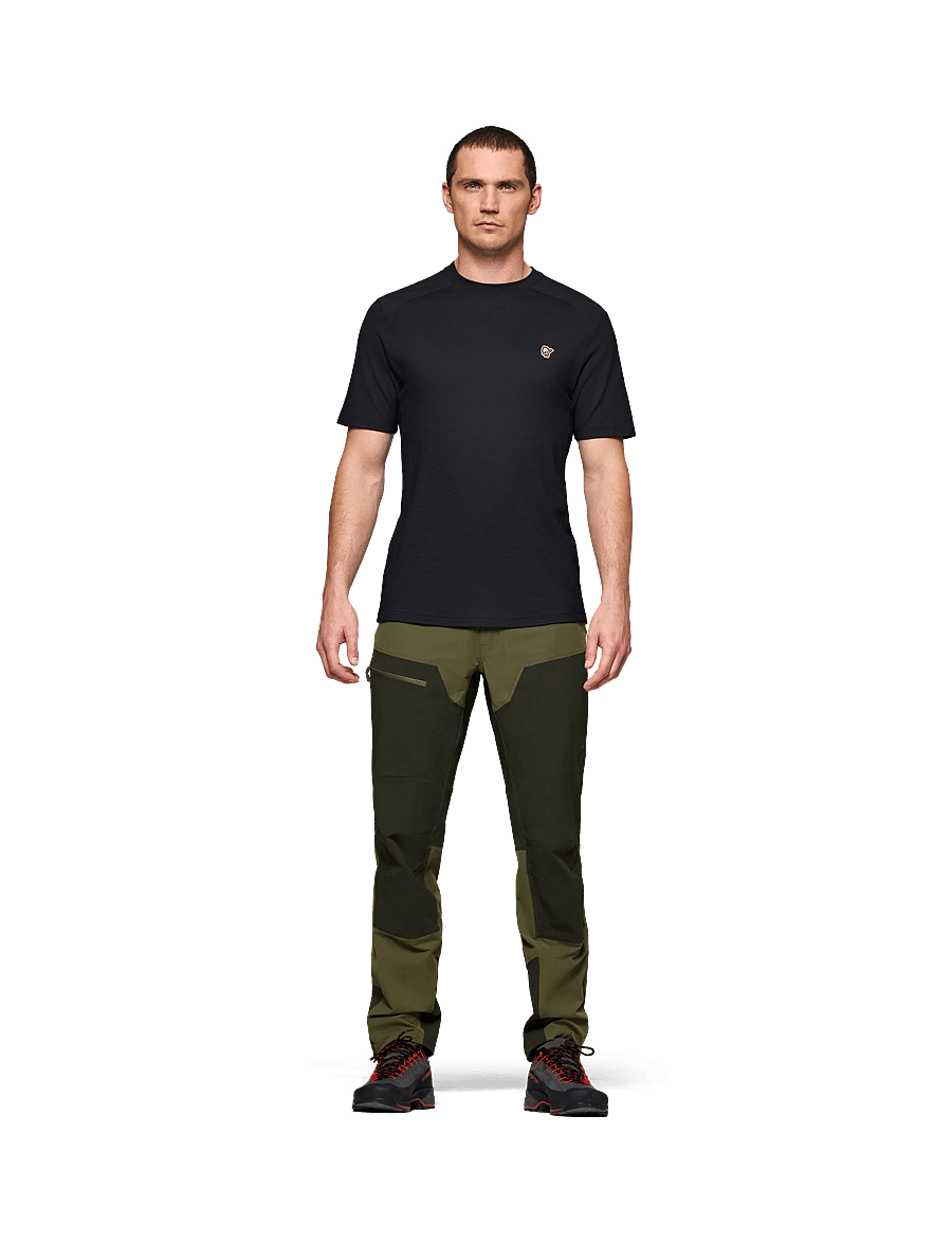 Norrøna - femund pureUll T-shirt M's - t-shirts - caviar black - 4