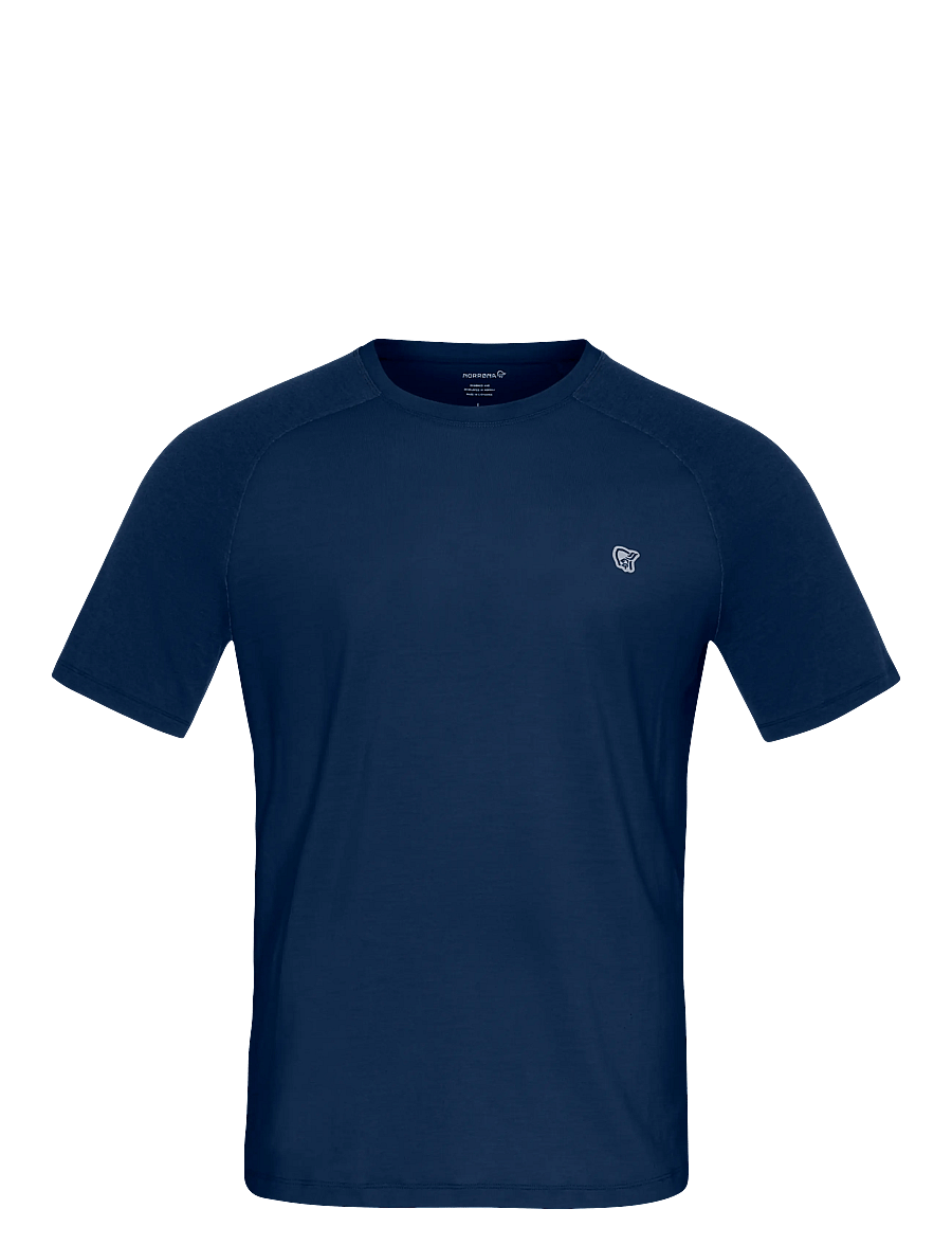 Norrøna - femund pureUll T-shirt M's - tops & t-shirts - indigo night - 1