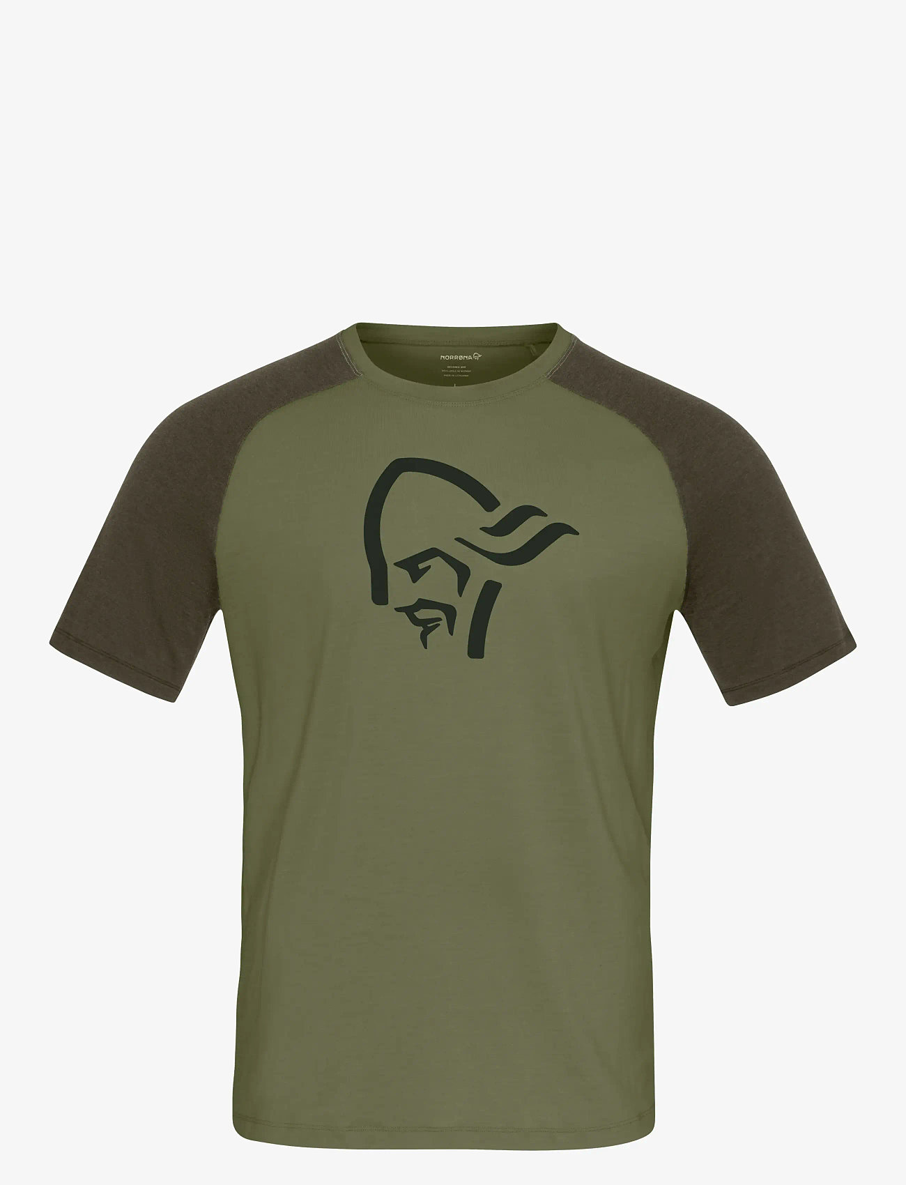 Norrøna - femund pureUll T-shirt M's - alussärgid ja t-särgid - loden green - 1