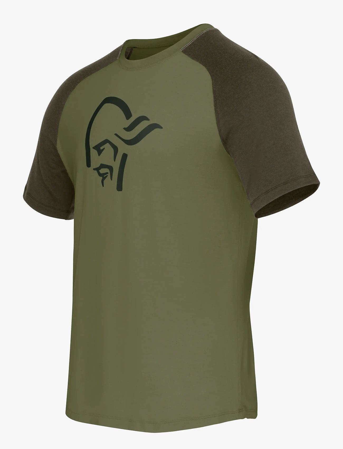 Norrøna - femund pureUll T-shirt M's - alussärgid ja t-särgid - loden green - 2