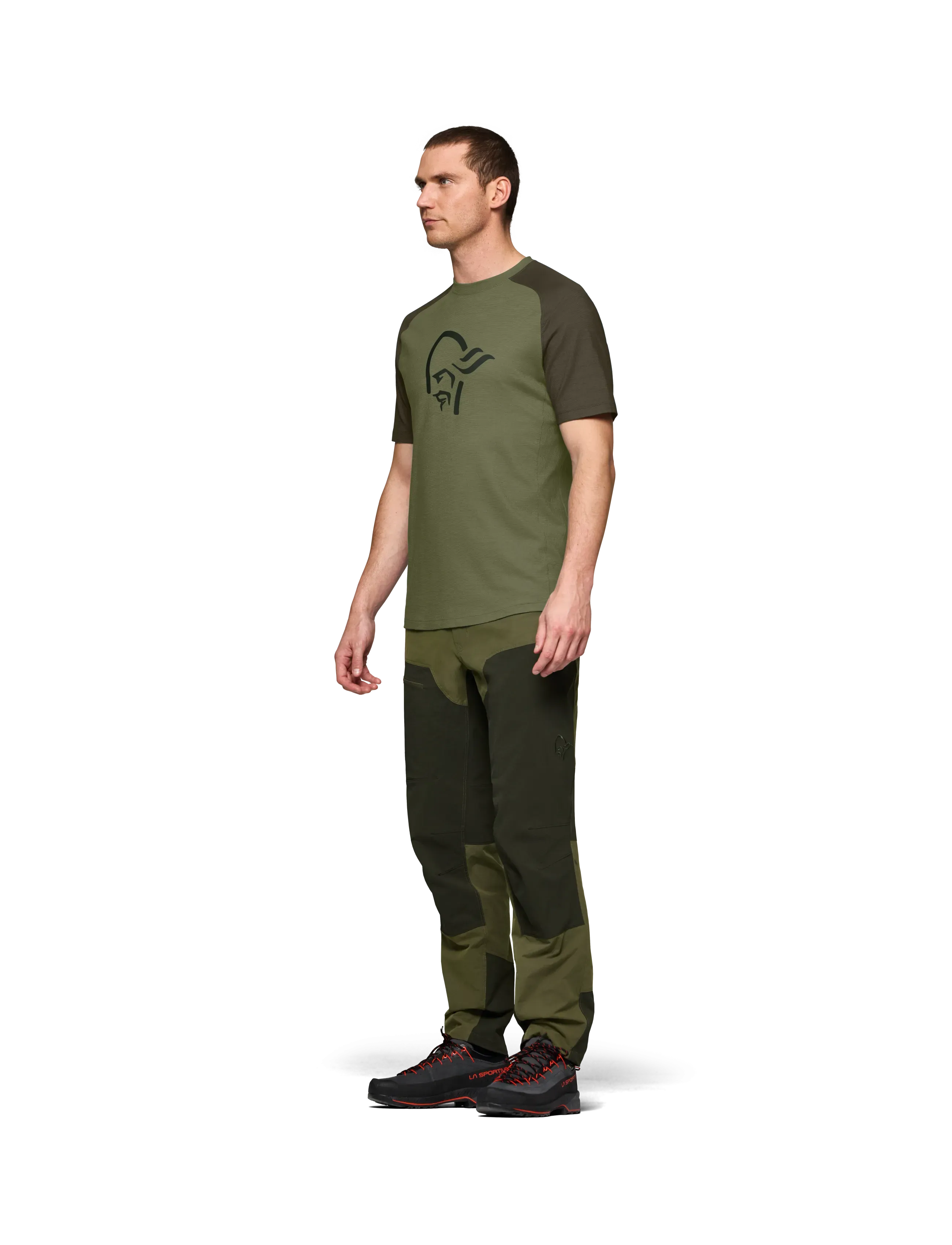 Norrøna Femund Pureull T-Shirt M's, XL, Sport Oberteile, Khakigrün - T-shirts, Männerswear