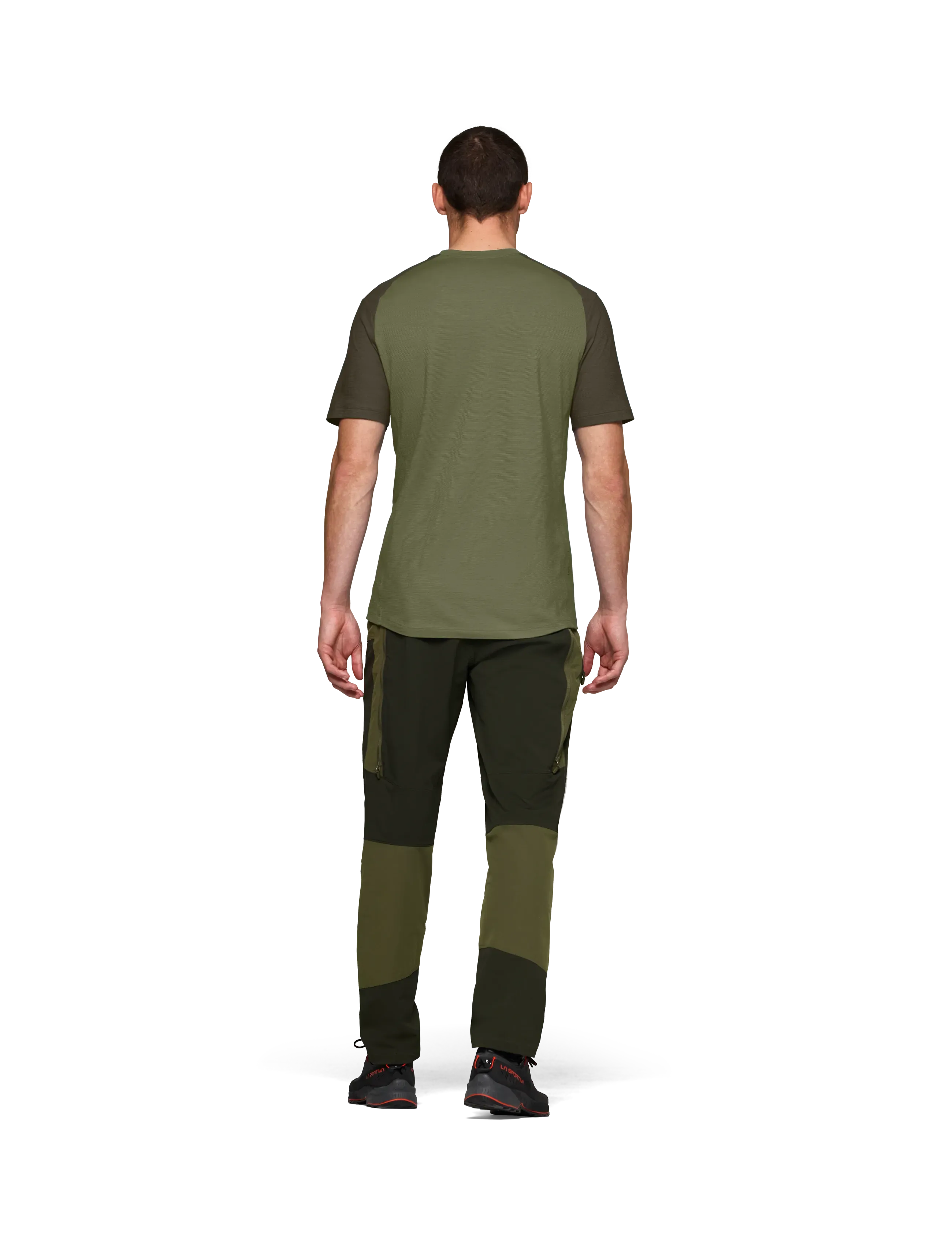 Norrøna - femund pureUll T-shirt M's - t-shirts - loden green - 4