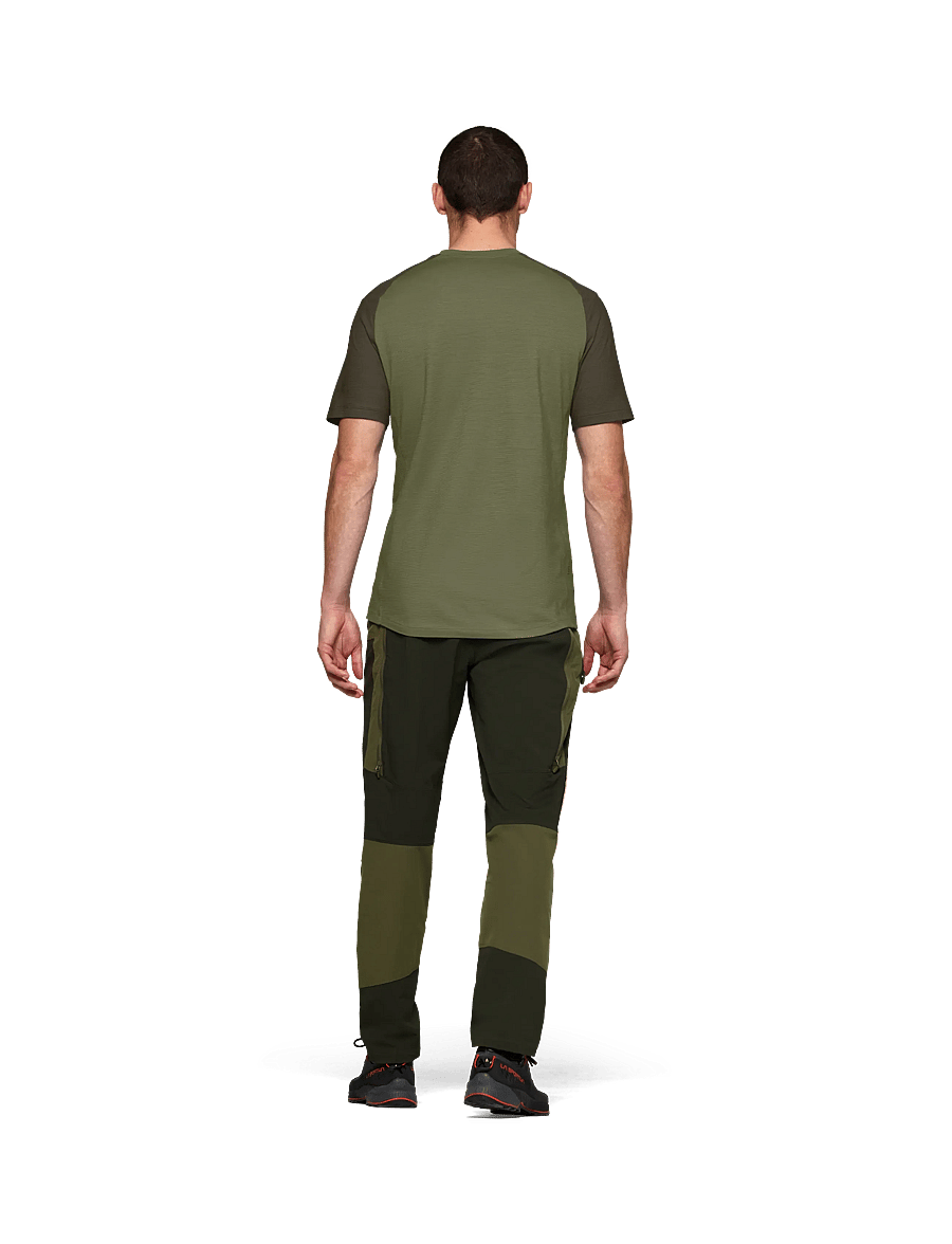 Norrøna - femund pureUll T-shirt M's - t-shirts - loden green - 4