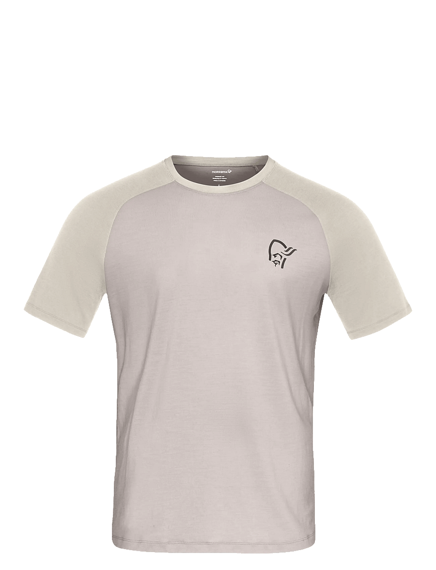 Norrøna - femund pureUll T-shirt M's - oberteile & t-shirts - oatmeal/whisper white - 1