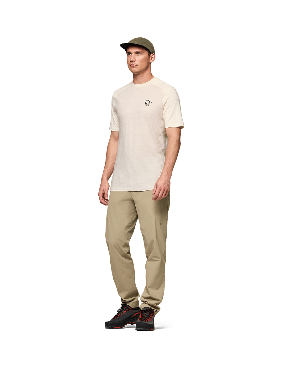Norrøna - femund pureUll T-shirt M's - oberteile & t-shirts - oatmeal/whisper white - 0
