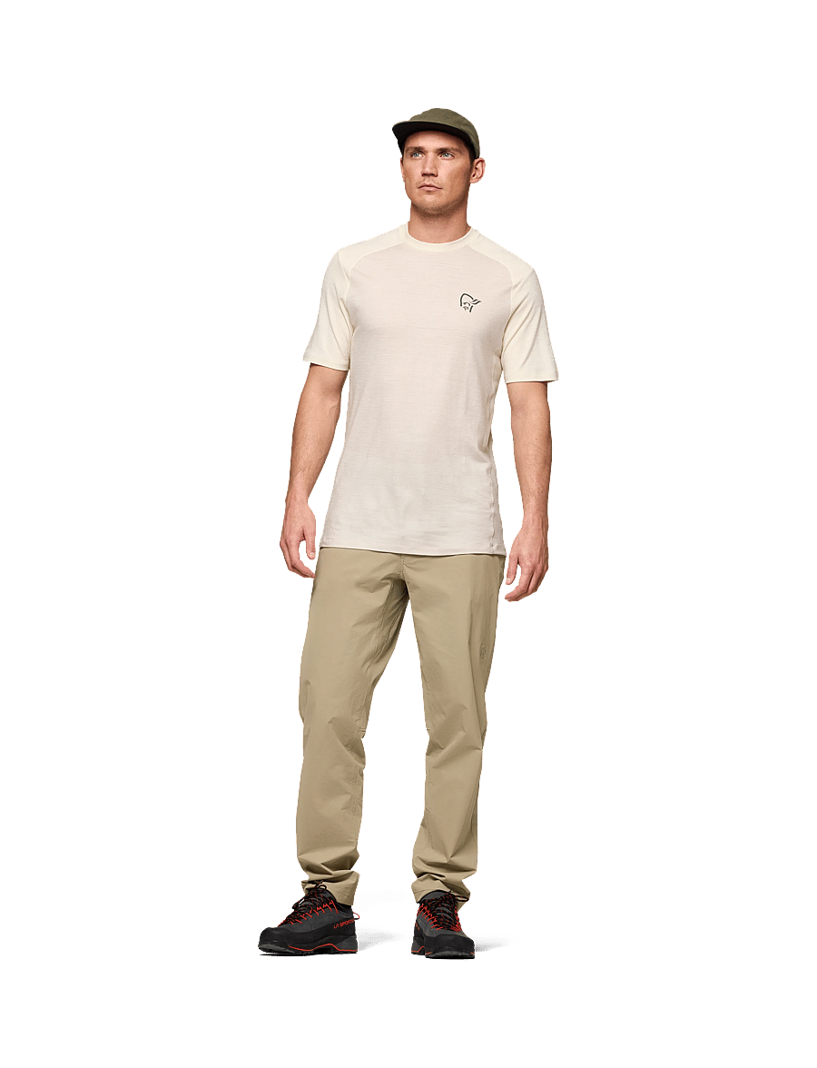Norrøna - femund pureUll T-shirt M's - oberteile & t-shirts - oatmeal/whisper white - 4