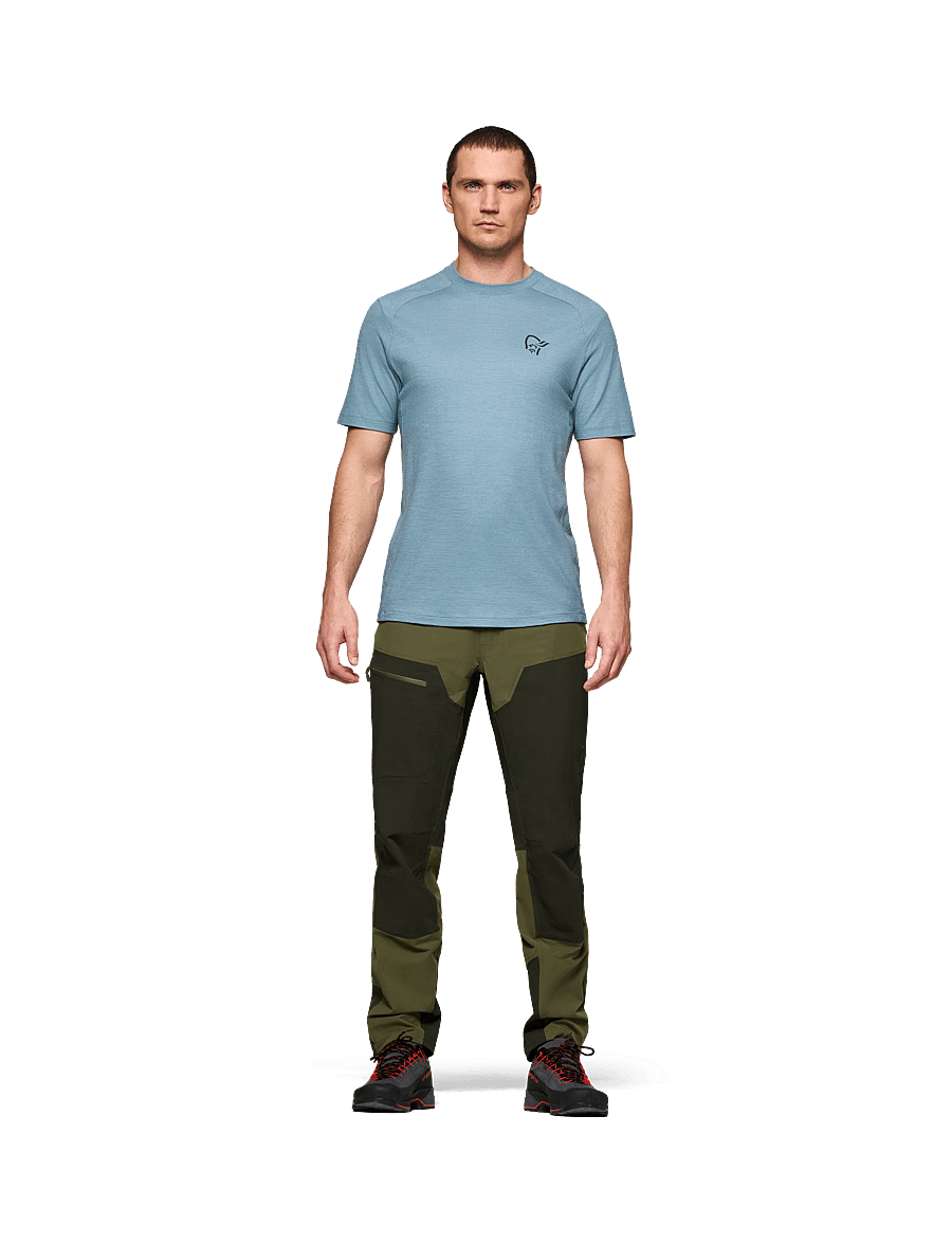 Norrøna - femund pureUll T-shirt M's - alussärgid ja t-särgid - trooper - 0