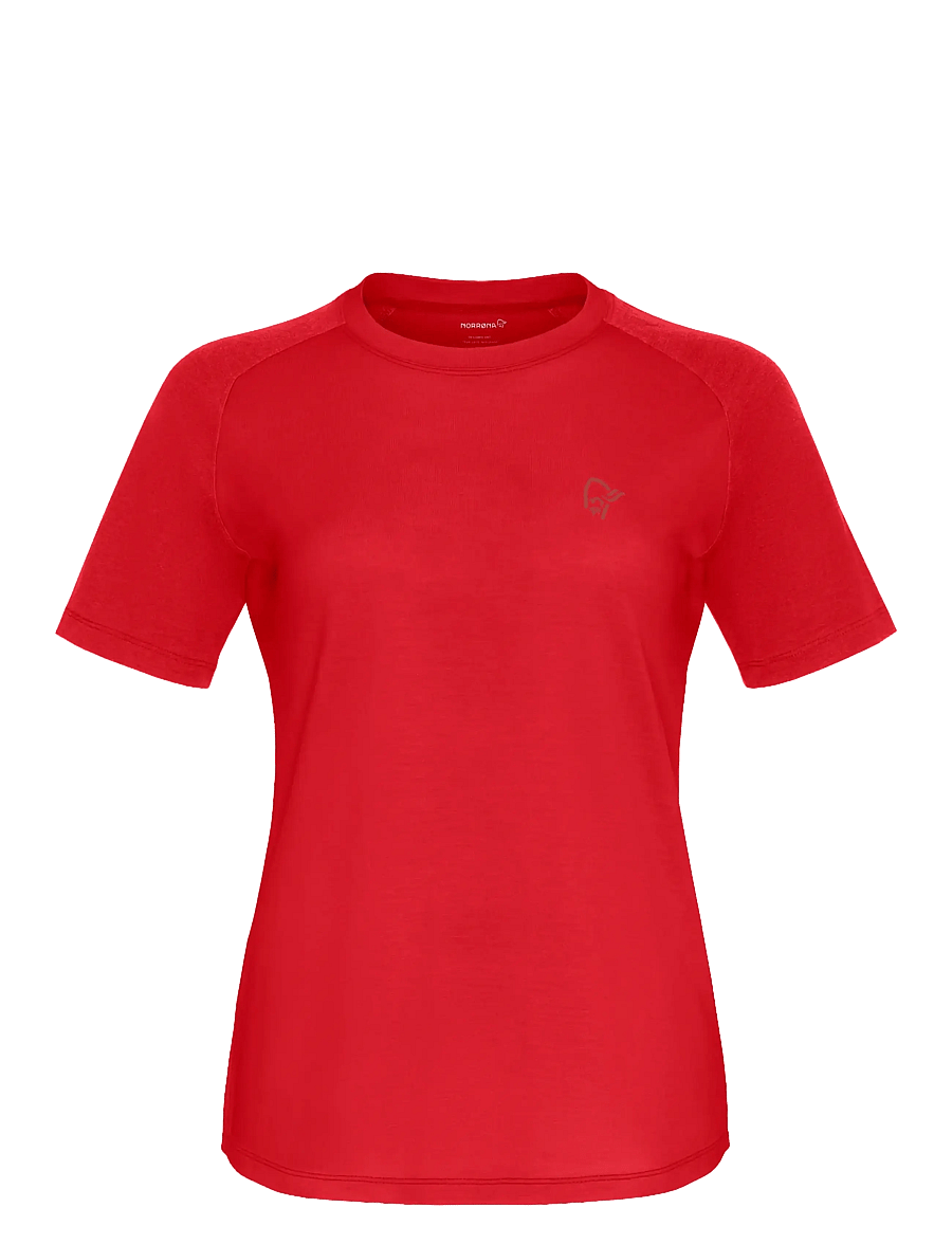 Norrøna - femund pureUll T-shirt W's - alussärgid ja t-särgid - aura orange - 1