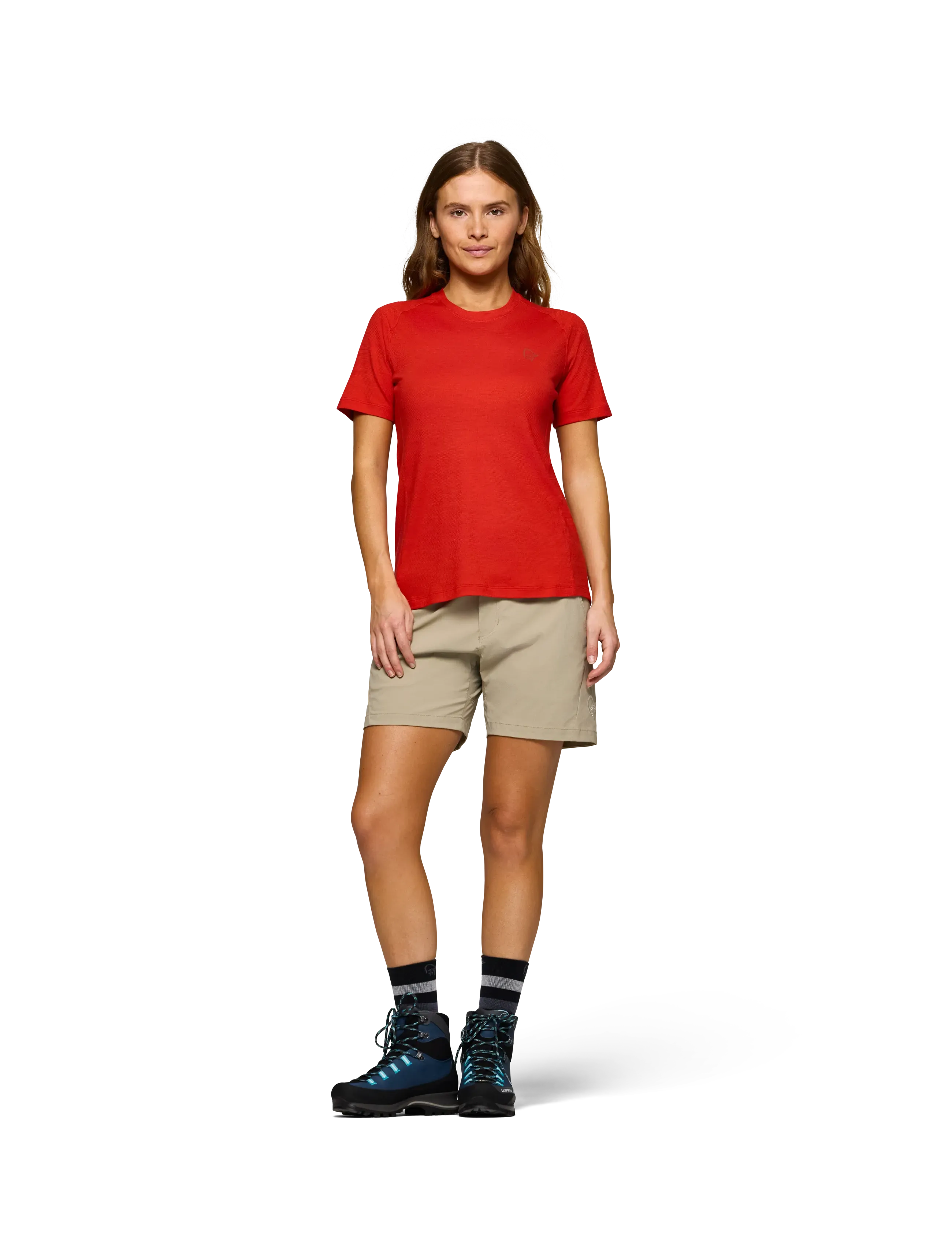Norrøna - femund pureUll T-shirt W's - t-shirts - aura orange - 5