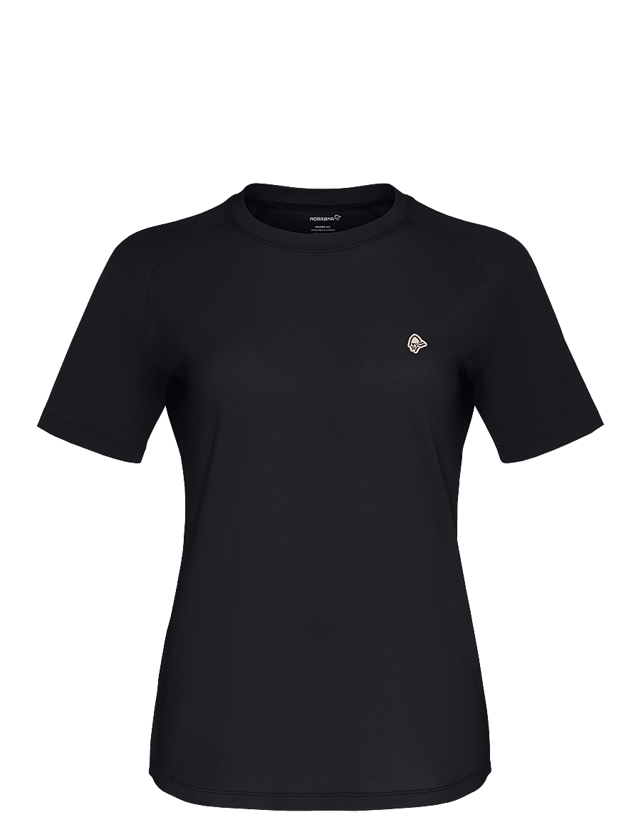 Norrøna - femund pureUll T-shirt W's - t-shirts - caviar black - 1