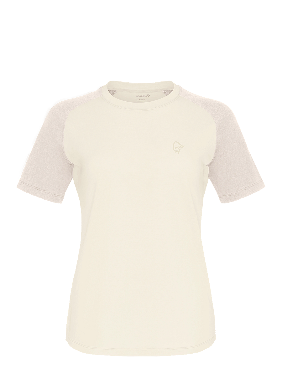 Norrøna - femund pureUll T-shirt W's - t-shirts - whisper white - 1