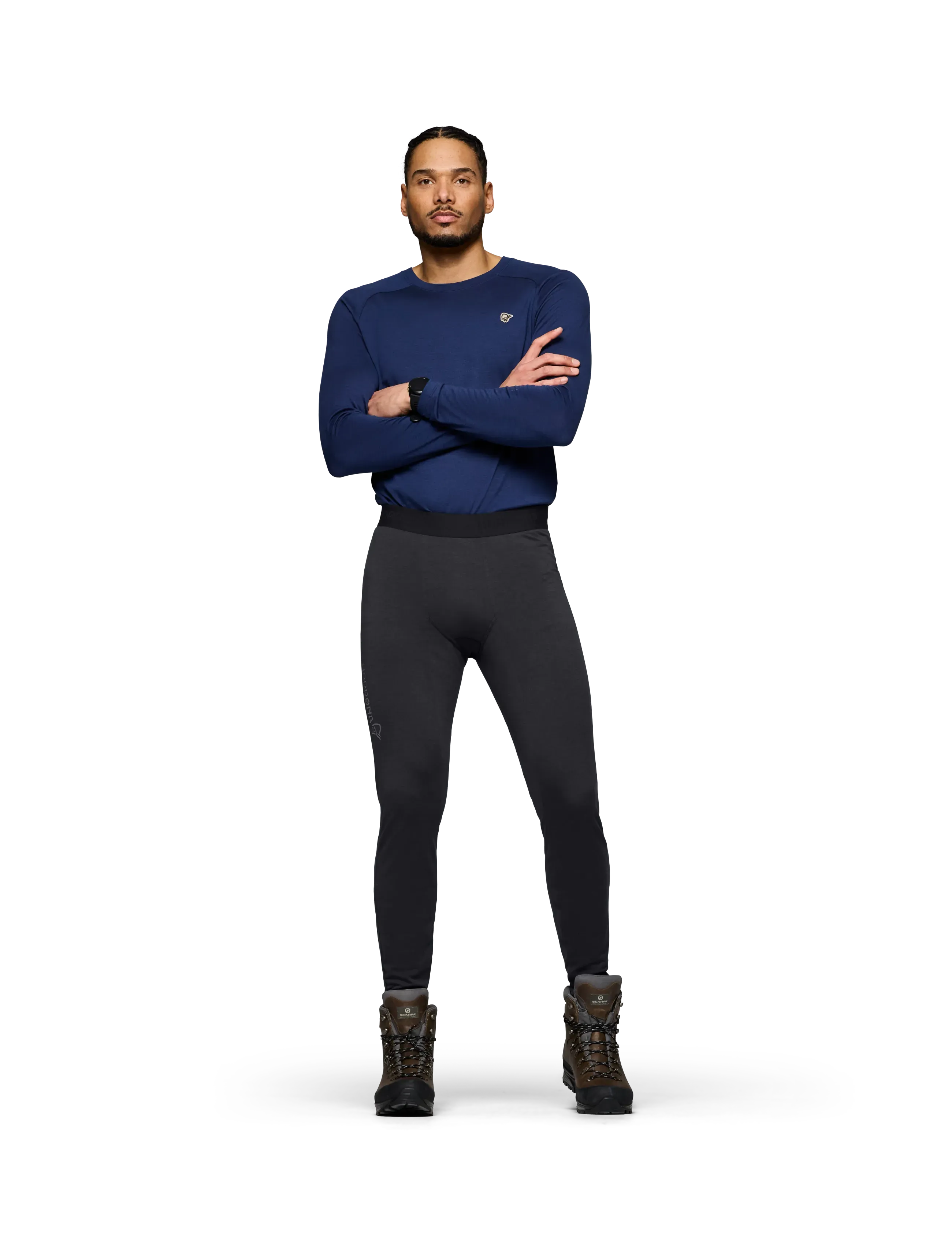 Norrøna Femund Pureull Longs M's, XL, Sport Base Layers, Schwarz - Layer Unterteile, Männerswear