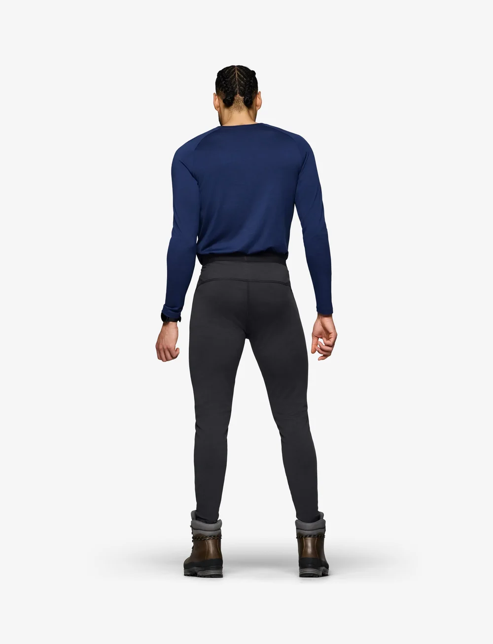 Norrøna - femund pureUll Longs M's - base layer bottoms - caviar black - 4