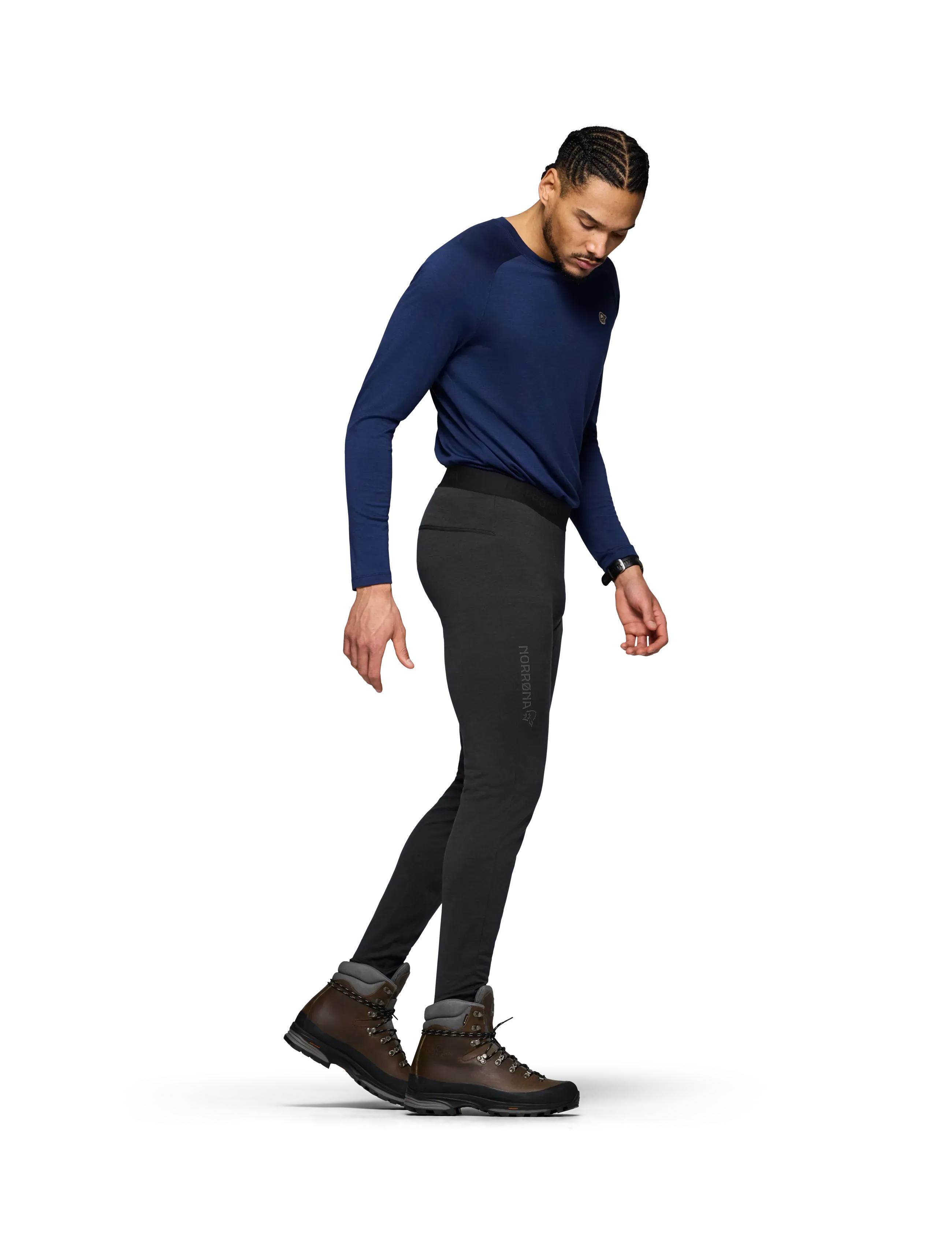 Norrøna - femund pureUll Longs M's - funkionsunterwäsche - hosen - caviar black - 5