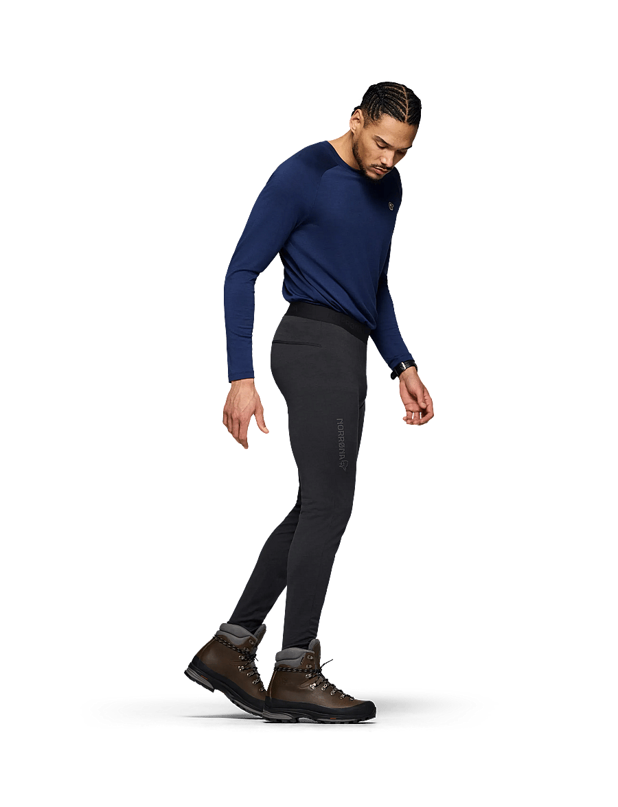 Norrøna - femund pureUll Longs M's - funkionsunterwäsche - hosen - caviar black - 5