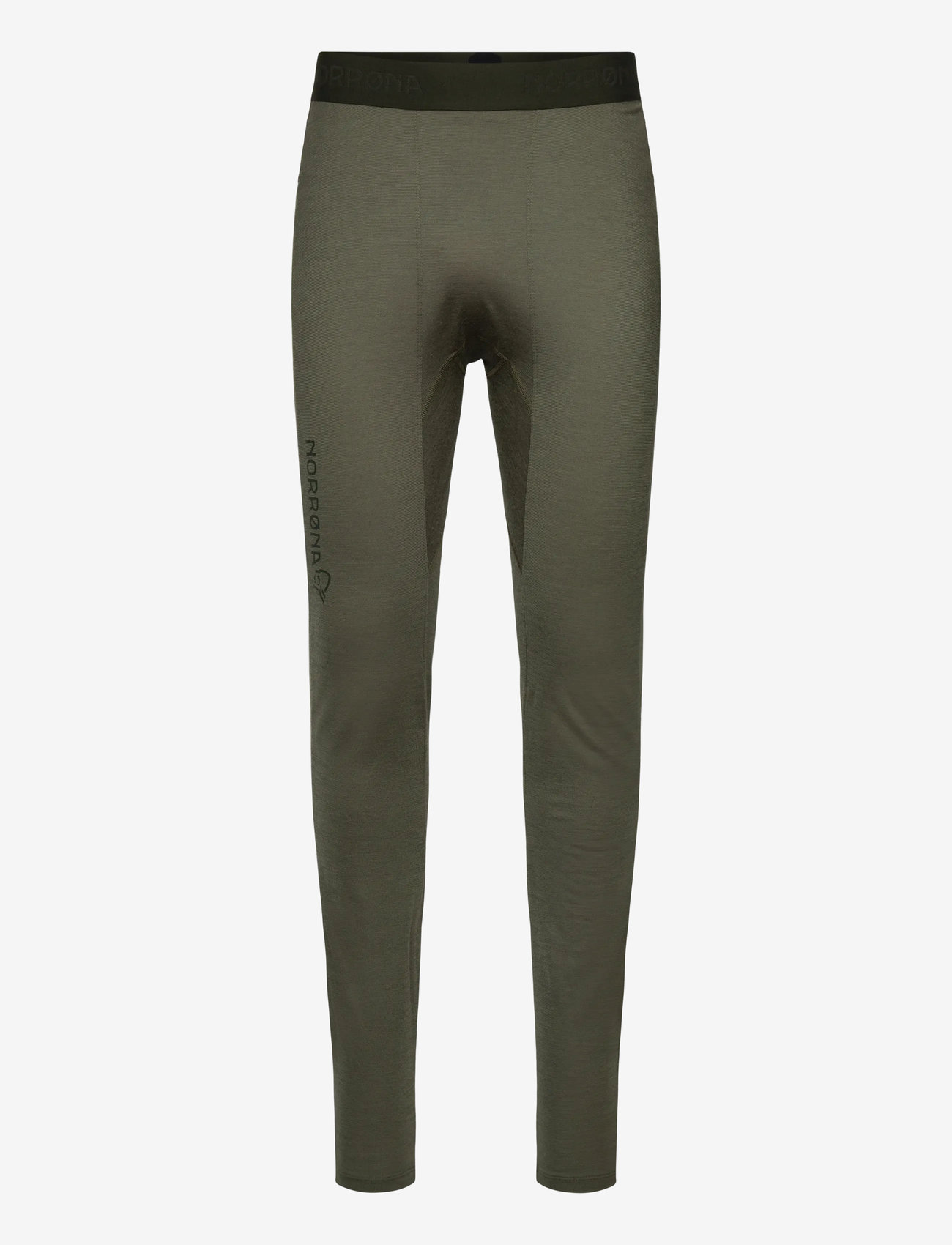 Norrøna - femund pureUll Longs M's - base layer bottoms - olive night - 1