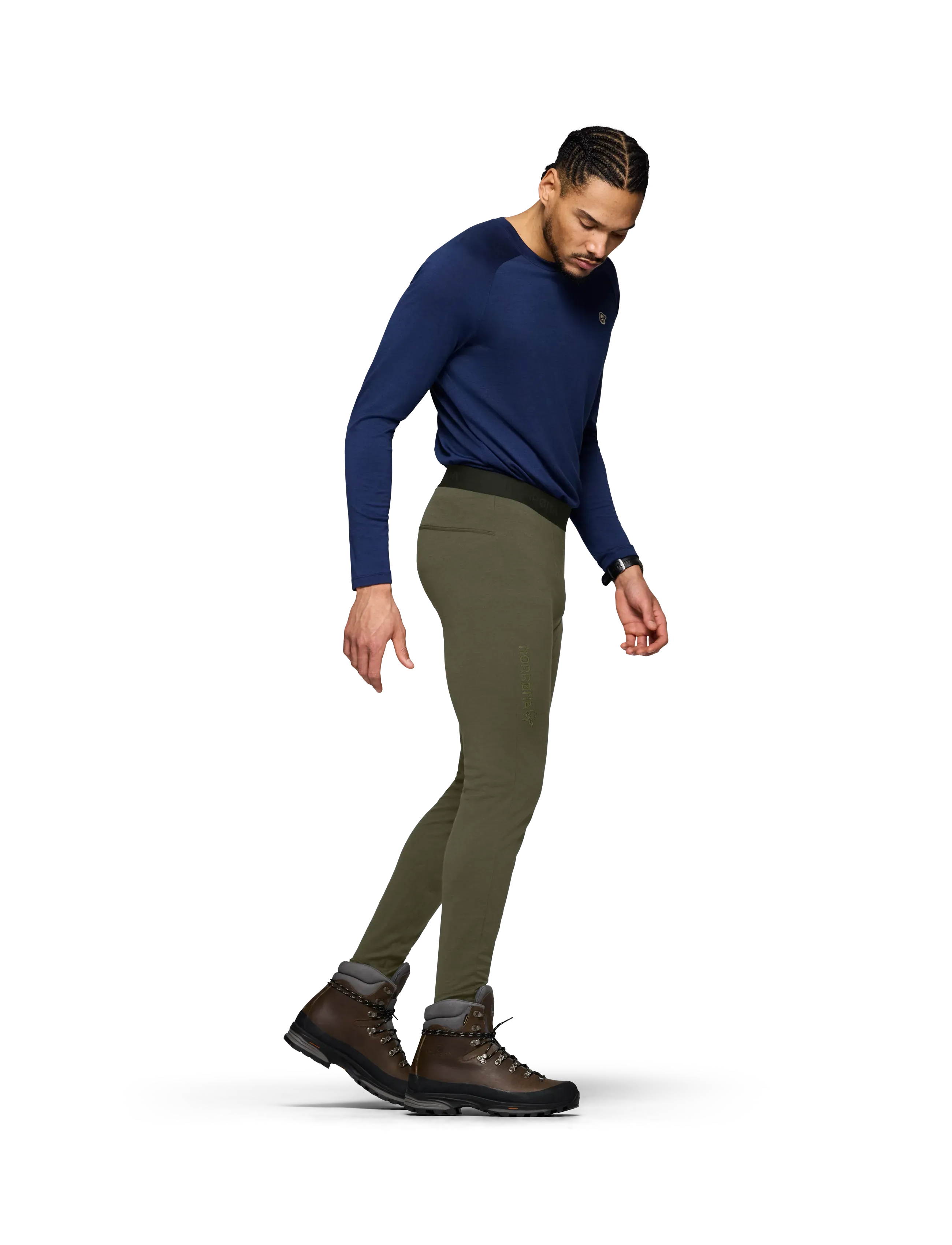 Norrøna - femund pureUll Longs M's - funkionsunterwäsche - hosen - olive night - 5