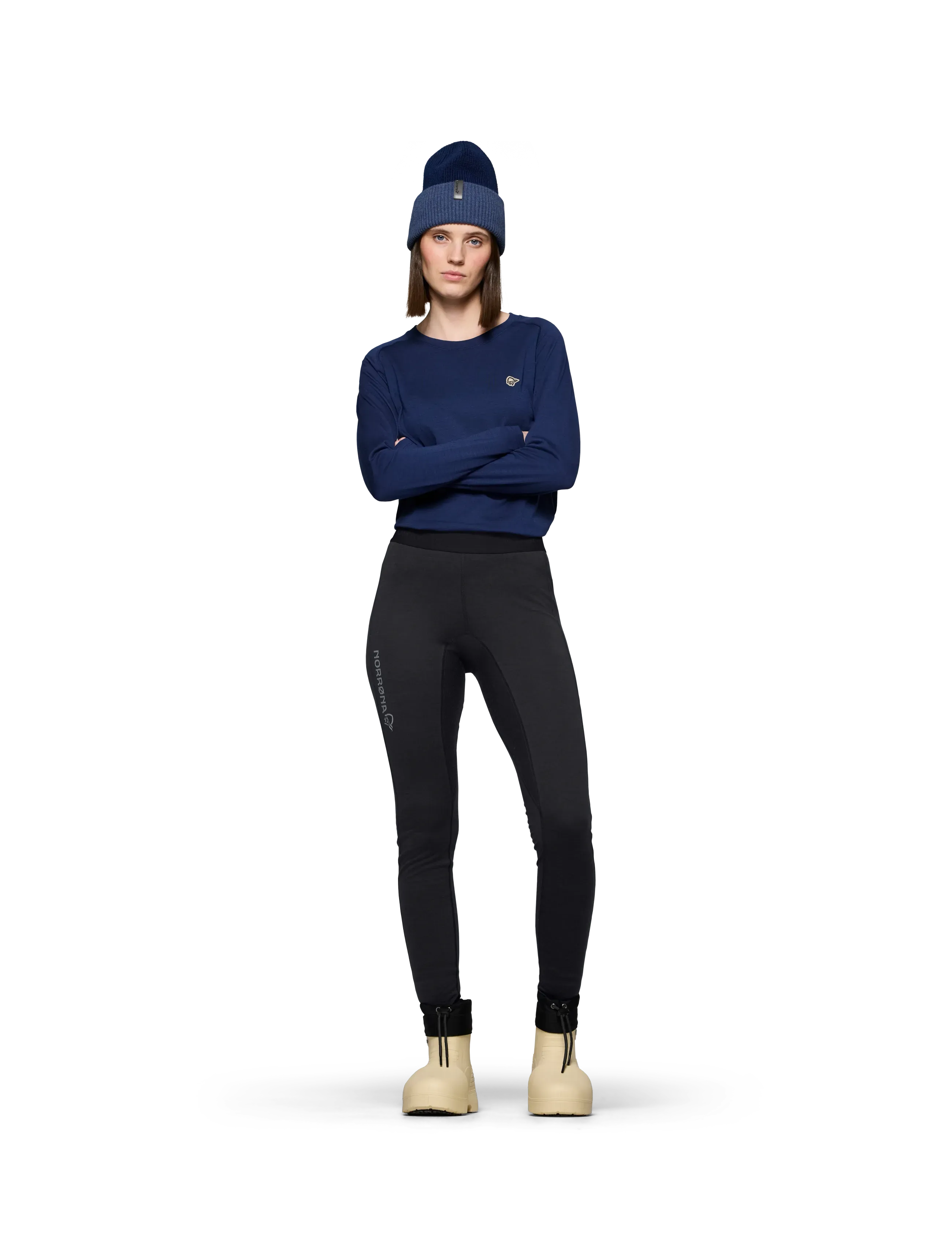 Norrøna Femund Pureull Longs W's, XS, Sport Base Layers, Schwarz - Layer Unterteile, Frauen