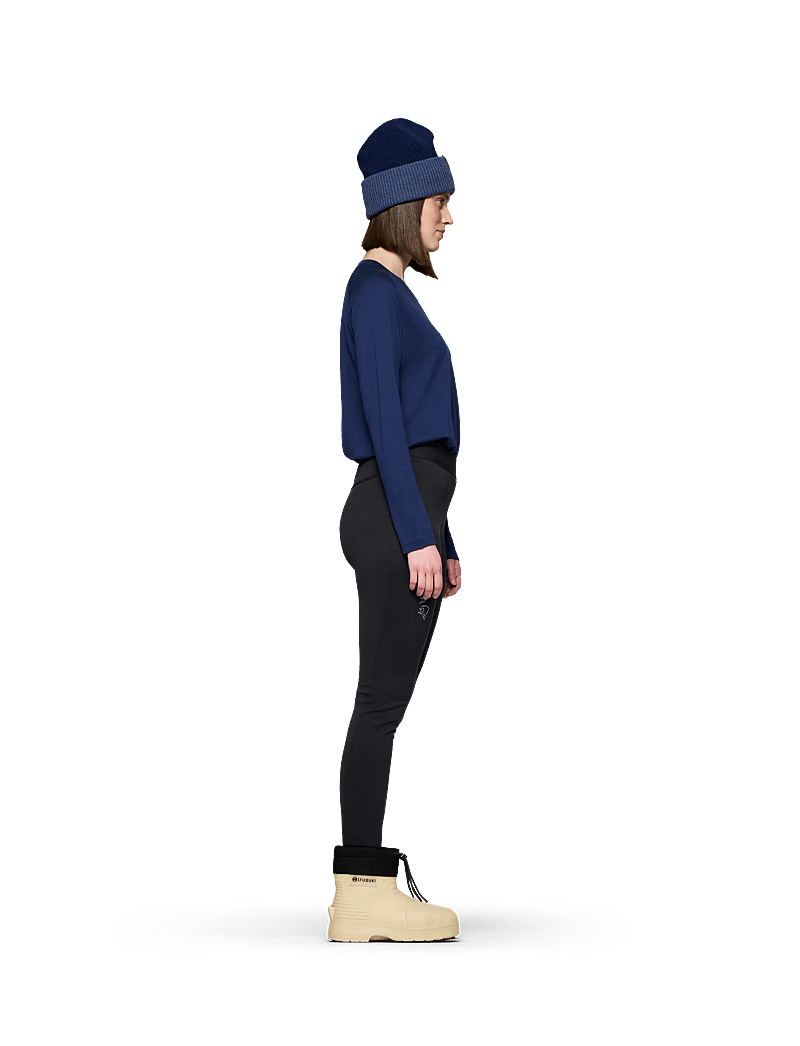 Norrøna - femund pureUll Longs W's - aluskihina kantavad püksid - caviar black - 4