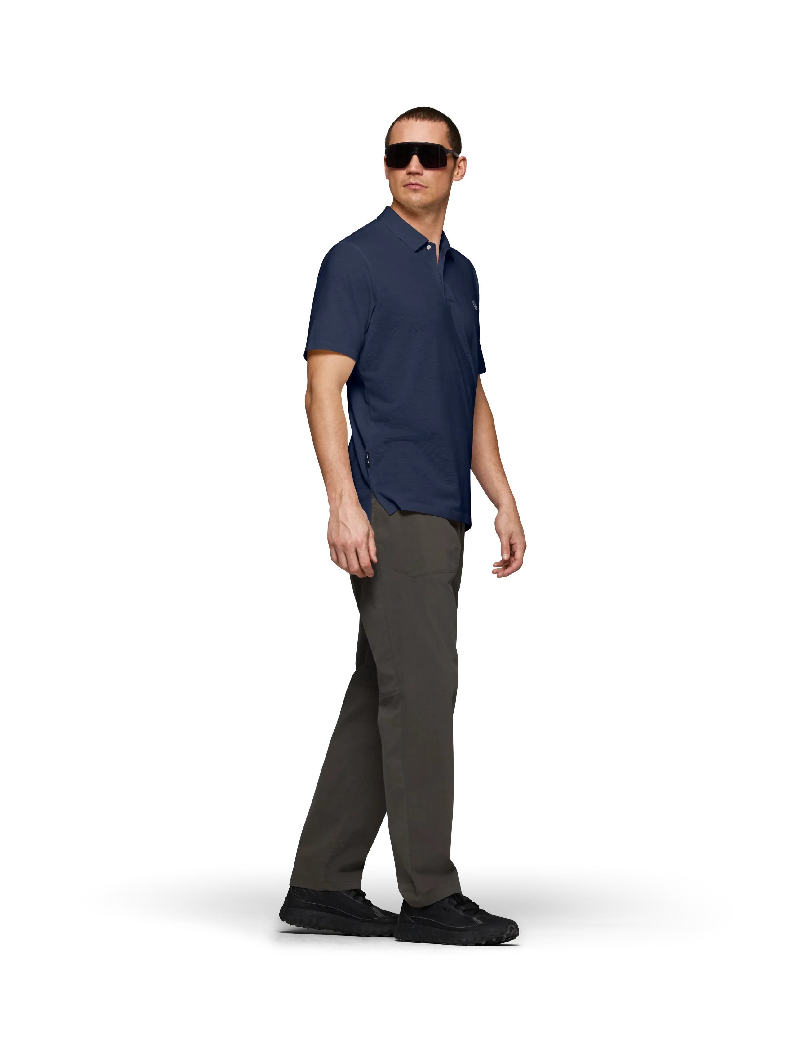 Norrøna femund equaliserUll Polo Shirt M's - Kurzärmelig - INDIGO NIGHT / navy