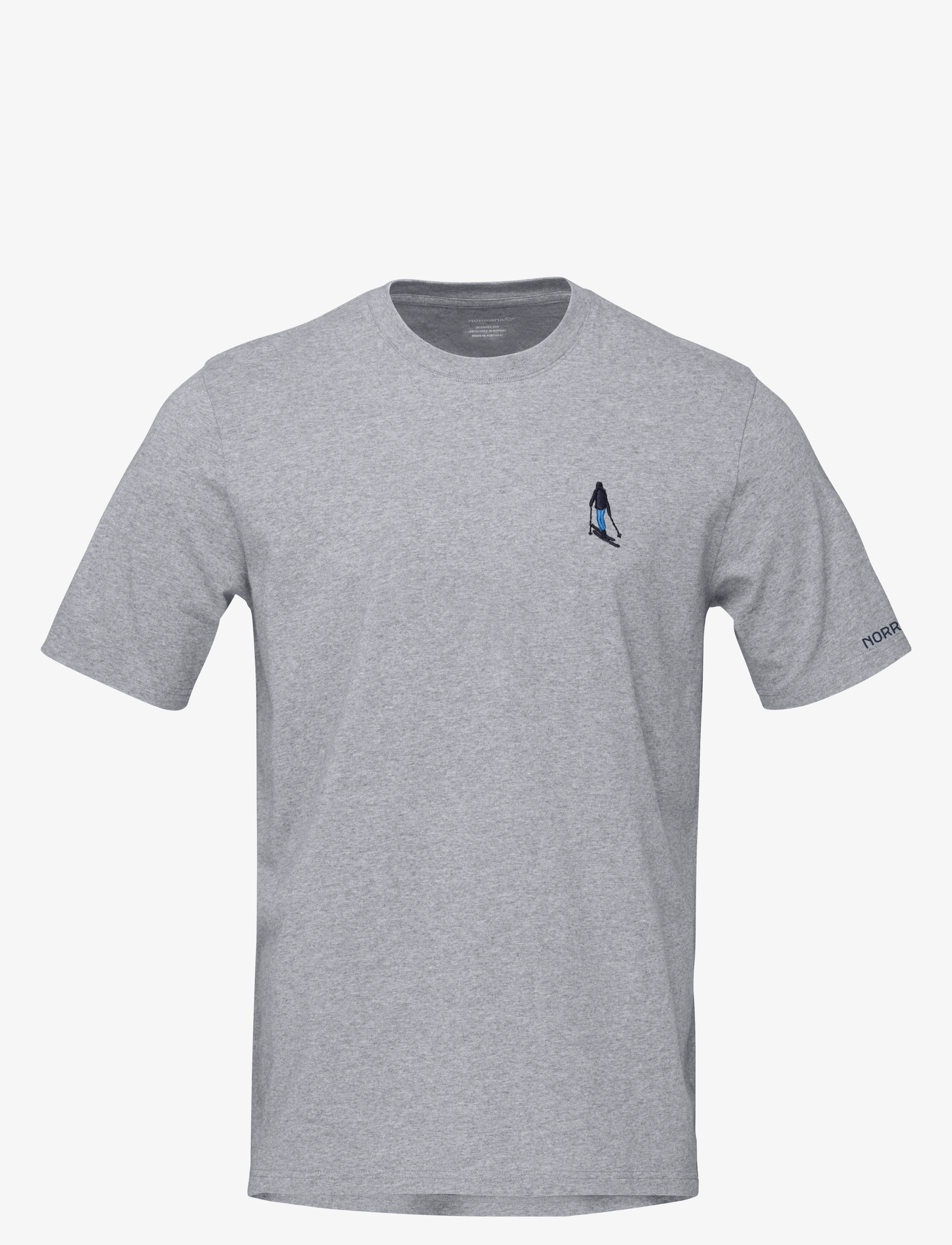 Norrøna /29 Cotton Activity Embroidery T-Shirt M's, XL, Grey, T-Shirts > Kortærmede, Herre