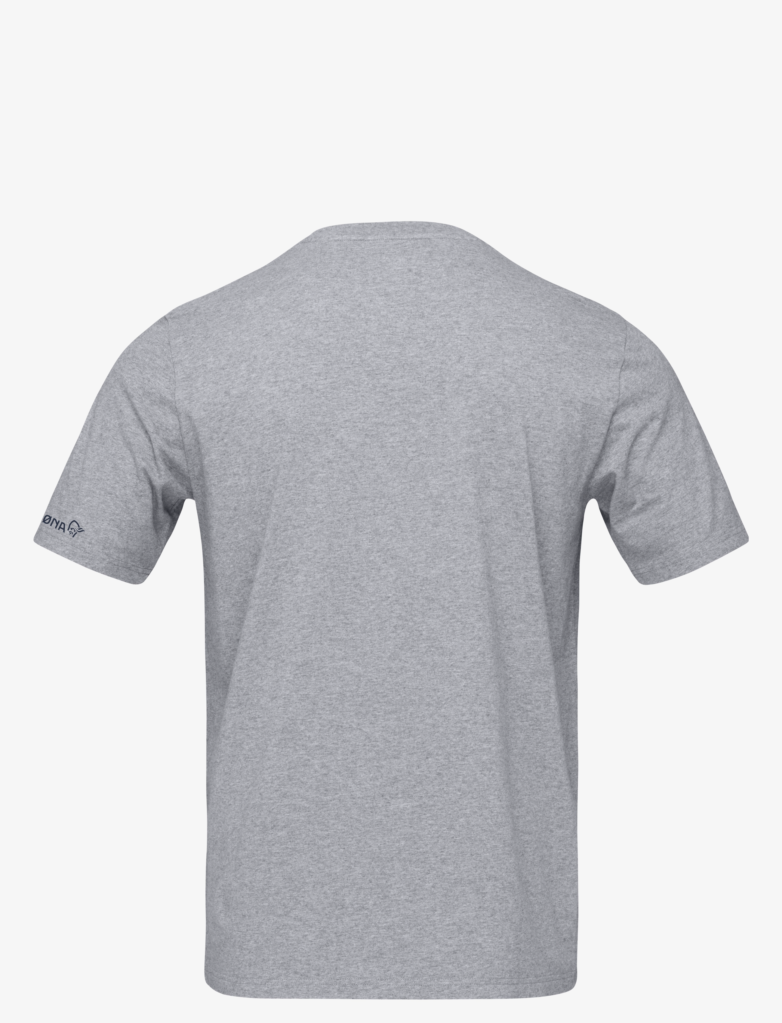 Norrøna - /29 cotton activity embroidery T-shirt M's - koszulki i t-shirty - grey melange - 1