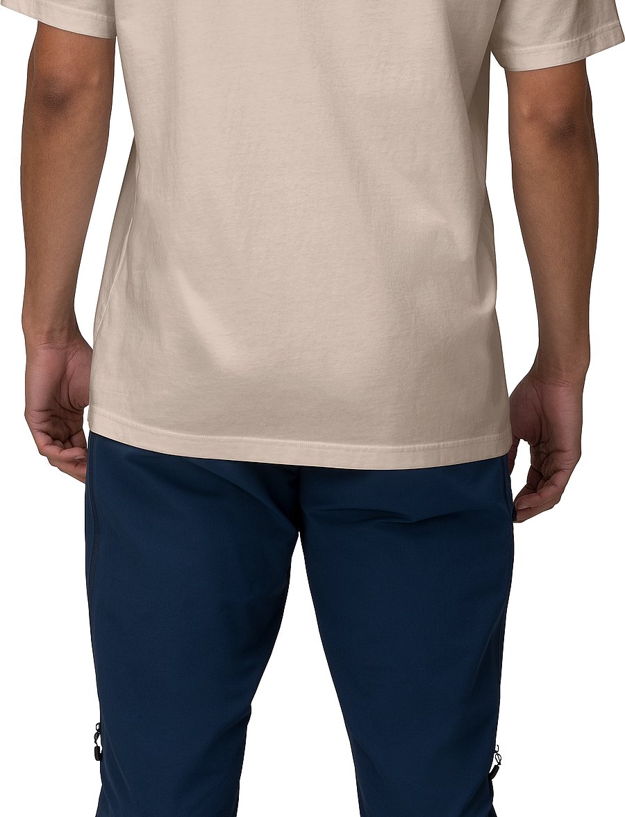 Norrøna - /29 cotton activity embroidery T-shirt M's - alussärgid ja t-särgid - pure white - 3