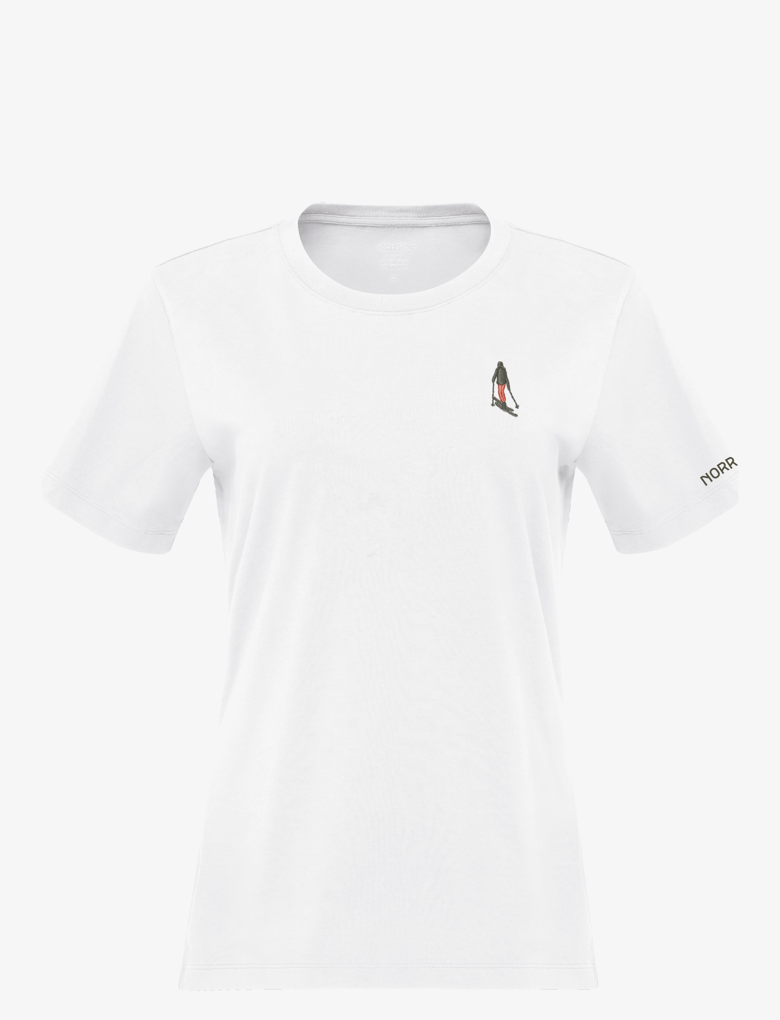 Norrøna /29 Cotton Activity Embroidery T-Shirt W's, Kvinder, Broderet Aktivitet T-shirt, Hvid, Str: S