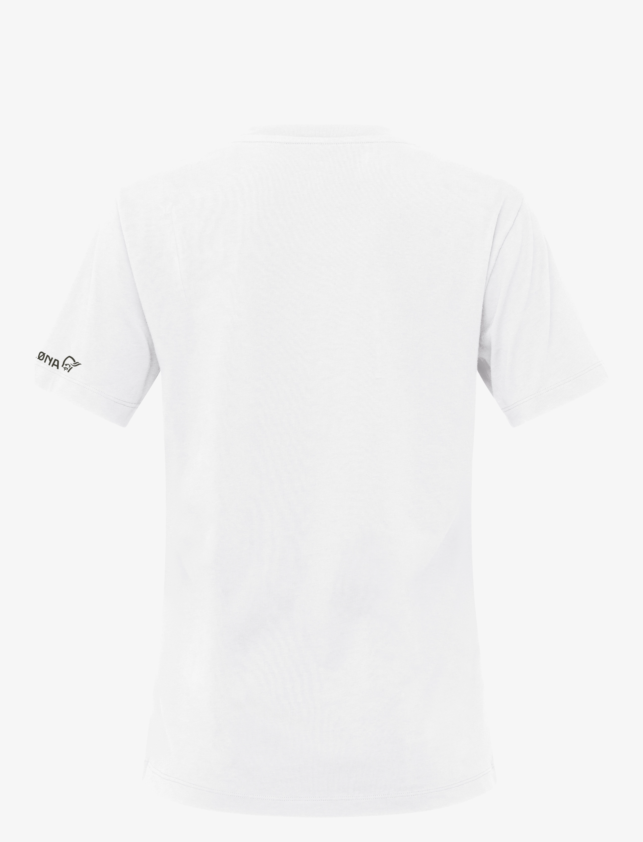 Norrøna - /29 cotton activity embroidery T-shirt W's - t-shirts - pure white - 1