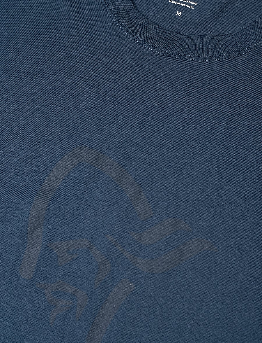 Norrøna - /29 cotton viking T-shirt M's - koszulki i t-shirty - indigo night/sky captain - 4