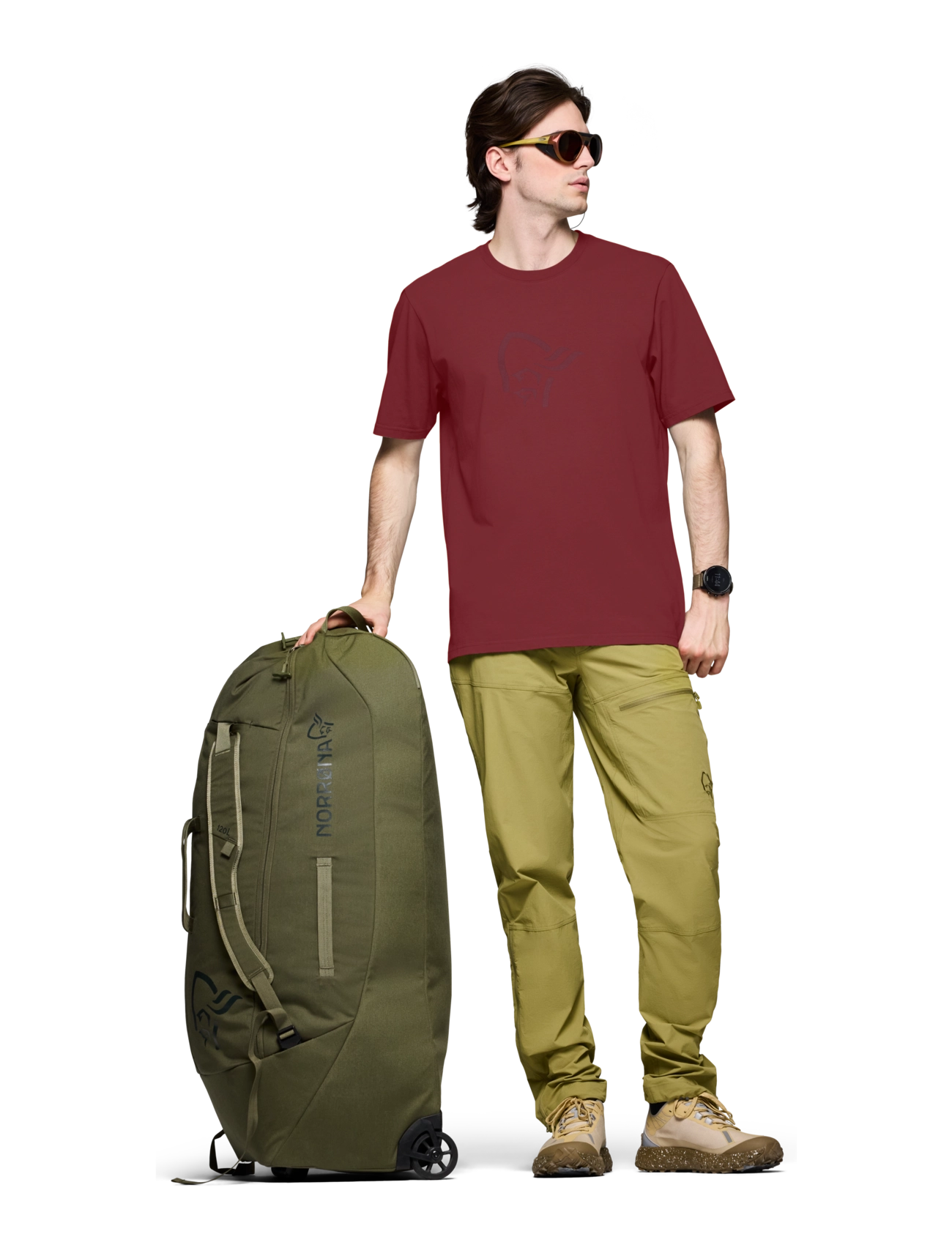 Norrøna - /29 cotton viking T-shirt M's - t-shirts - port - 3