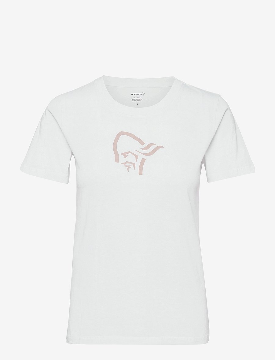 Norrøna - /29 cotton viking T-shirt W's - t-shirty - white - 1