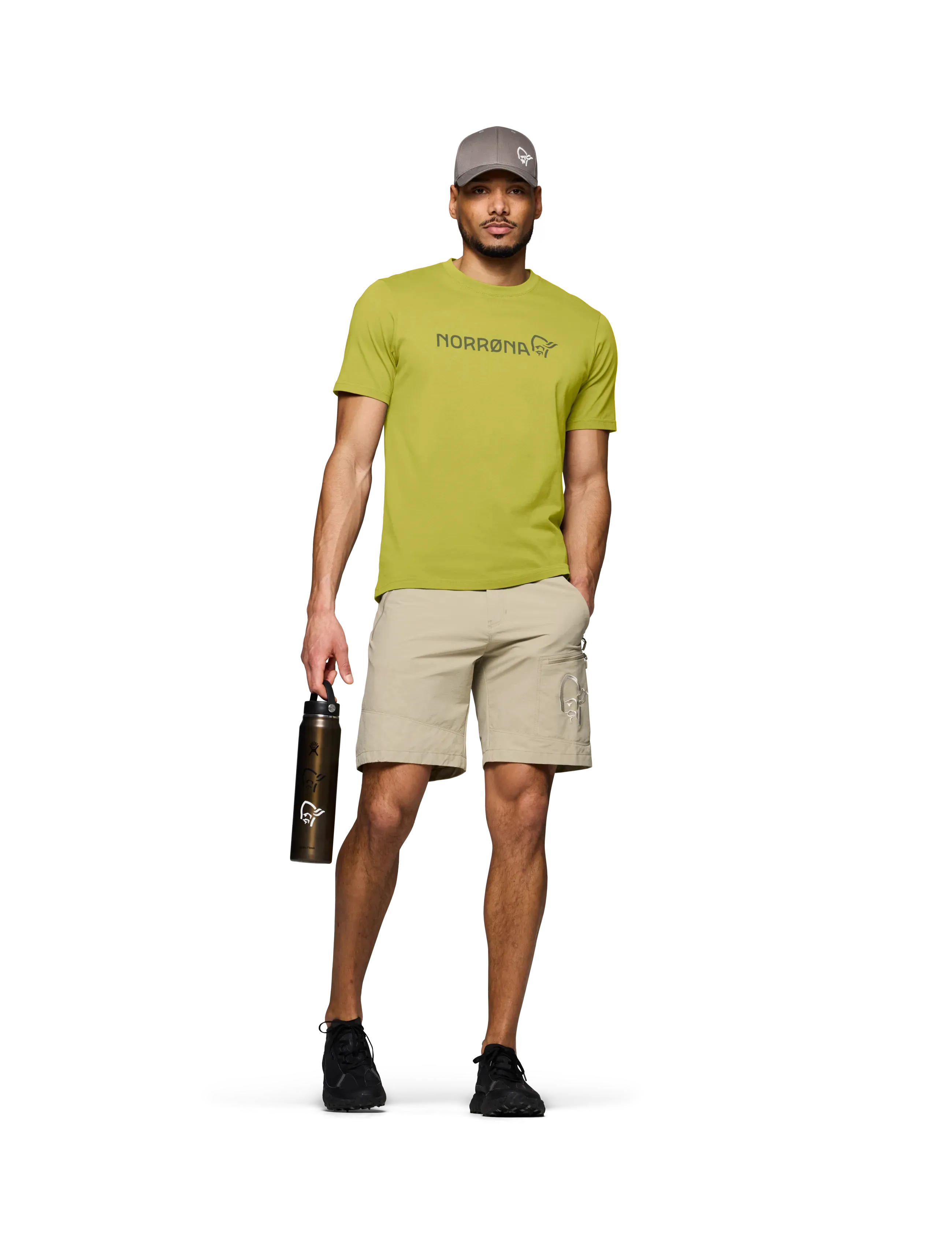 Norrøna - /29 cotton Norrøna viking T-shirt M's - t-shirts - golden lime - 2