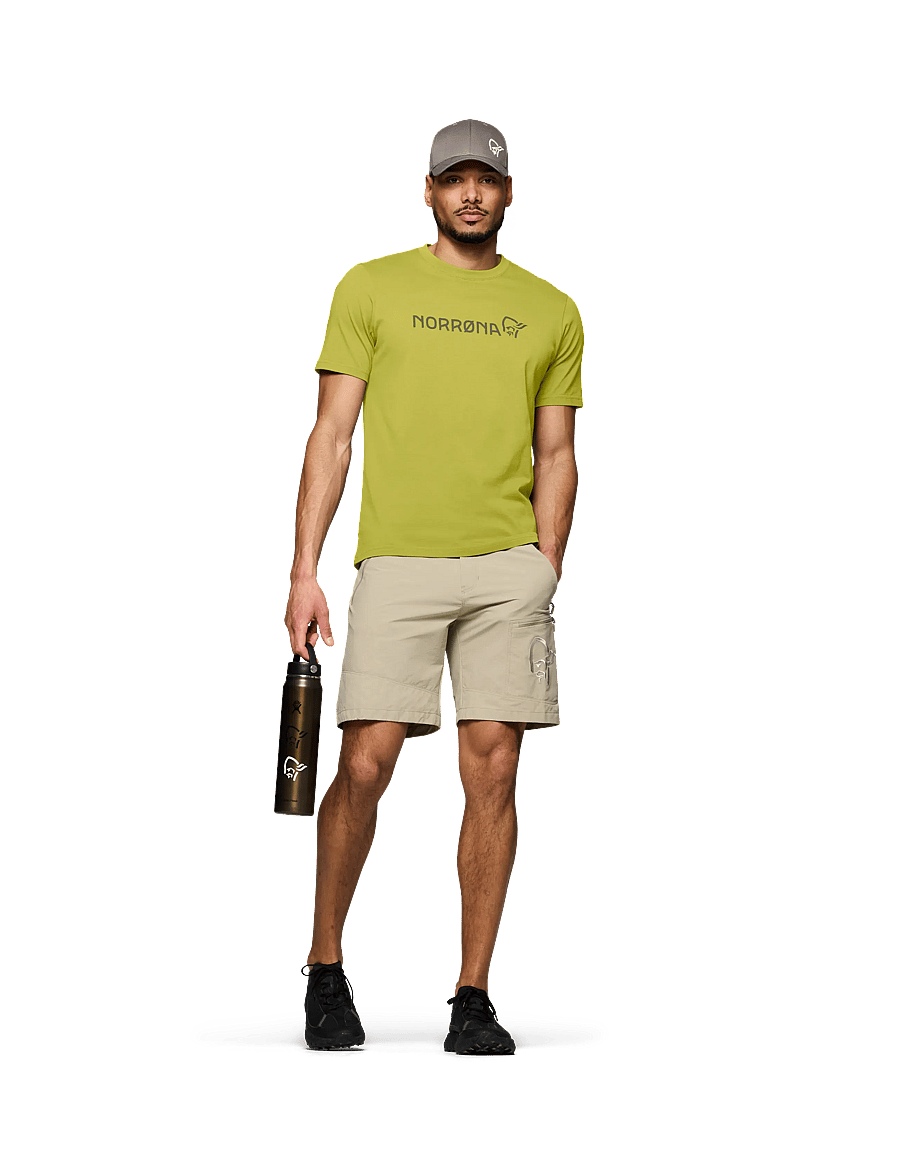 Norrøna - /29 cotton Norrøna viking T-shirt M's - tops & t-shirts - golden lime - 2