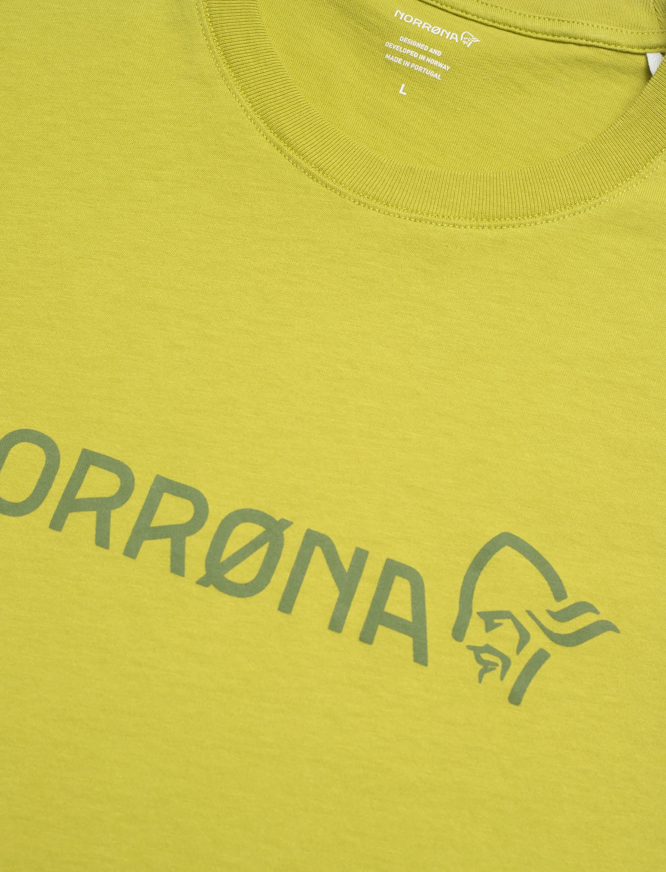 Norrøna - /29 cotton Norrøna viking T-shirt M's - t-shirts - golden lime - 3