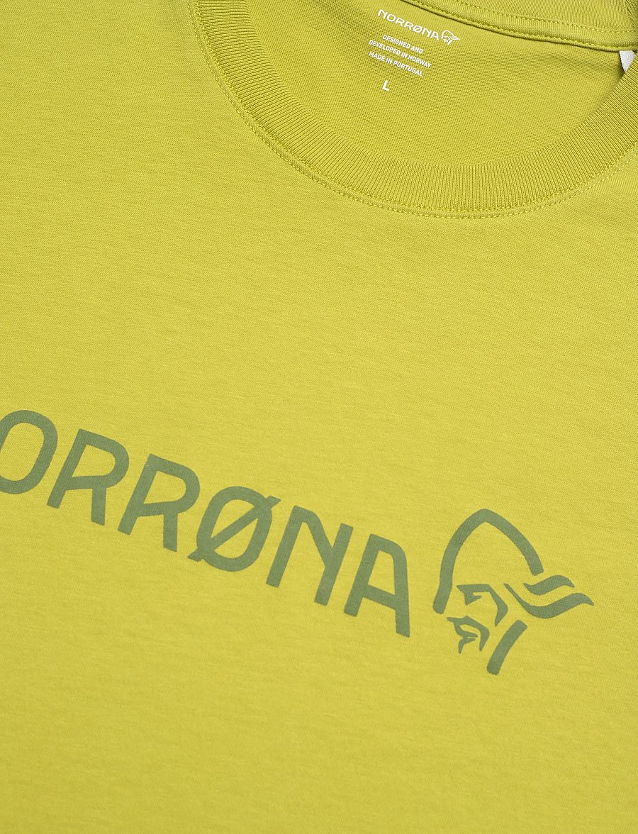 Norrøna - /29 cotton Norrøna viking T-shirt M's - tops & t-shirts - golden lime - 3
